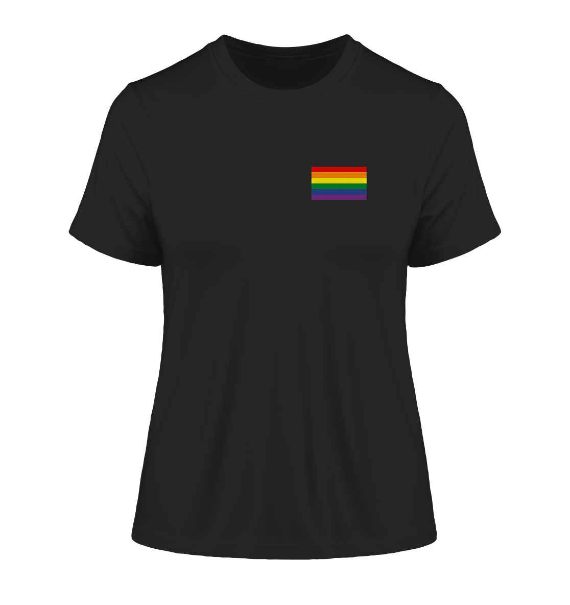 Regenbogen Pride Flag - Fitted Ladies Organic Shirt