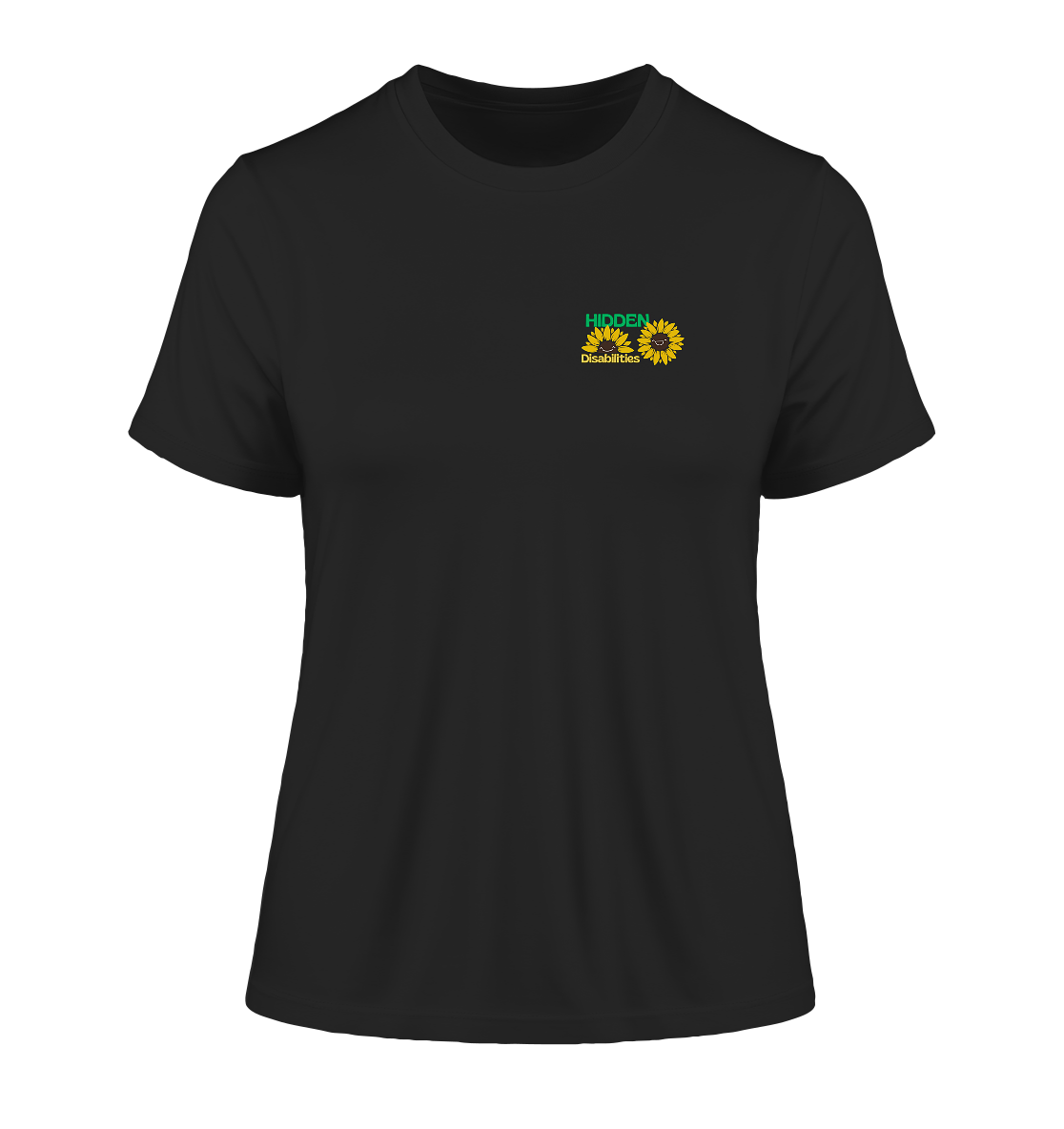 Hidden Disabilities "Sunflower Smile Edition" - Fitted Ladies Organic Shirt