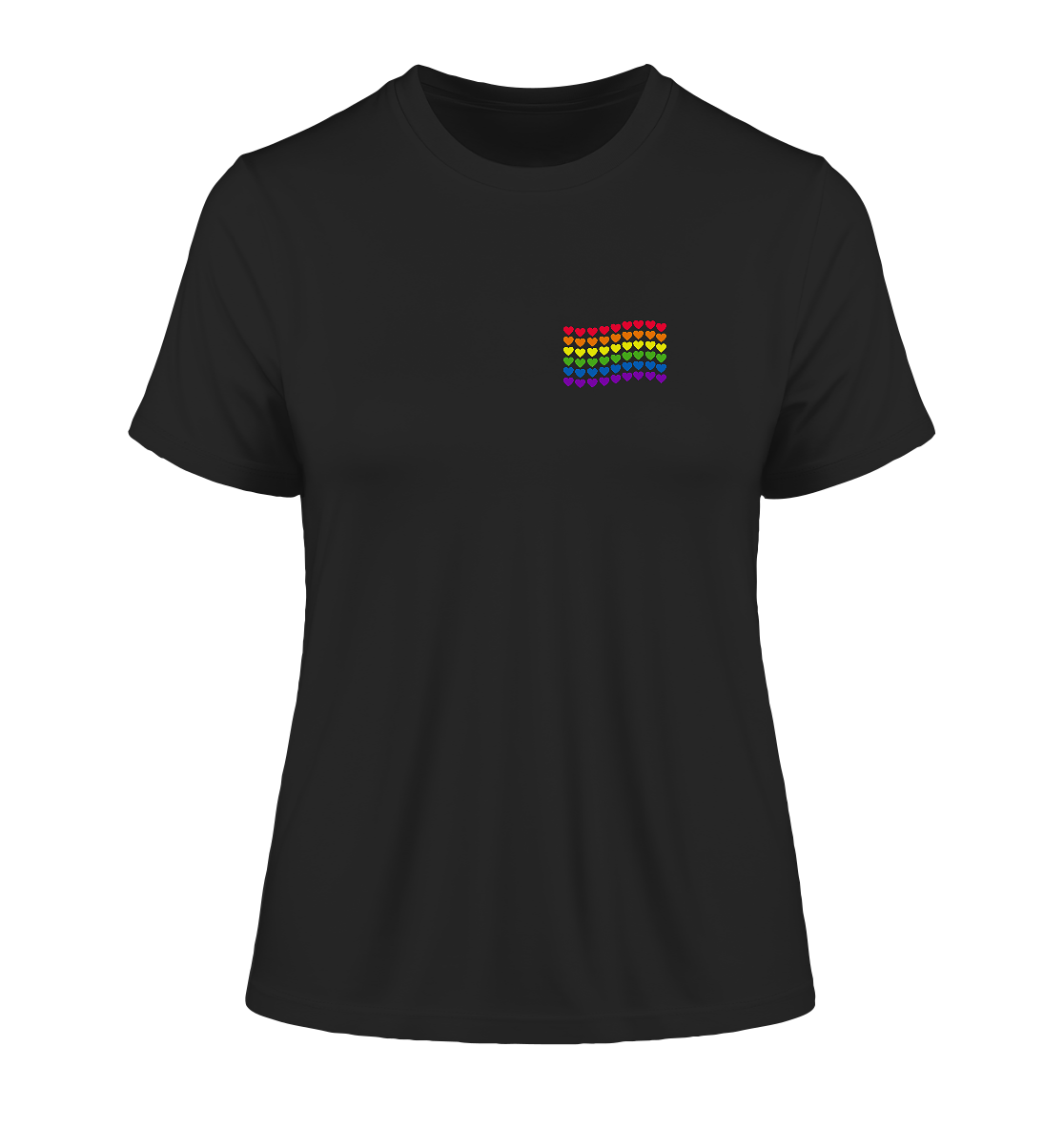 Herzenflagge - Fitted Ladies Organic Shirt