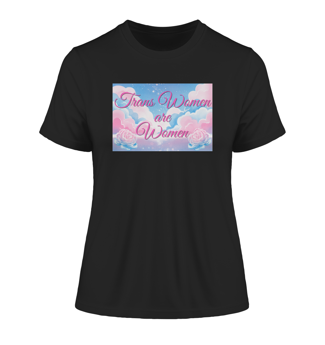 Trans Women are Women "Rosenhimmel Edition" - Fitted Ladies Organic Shirt
