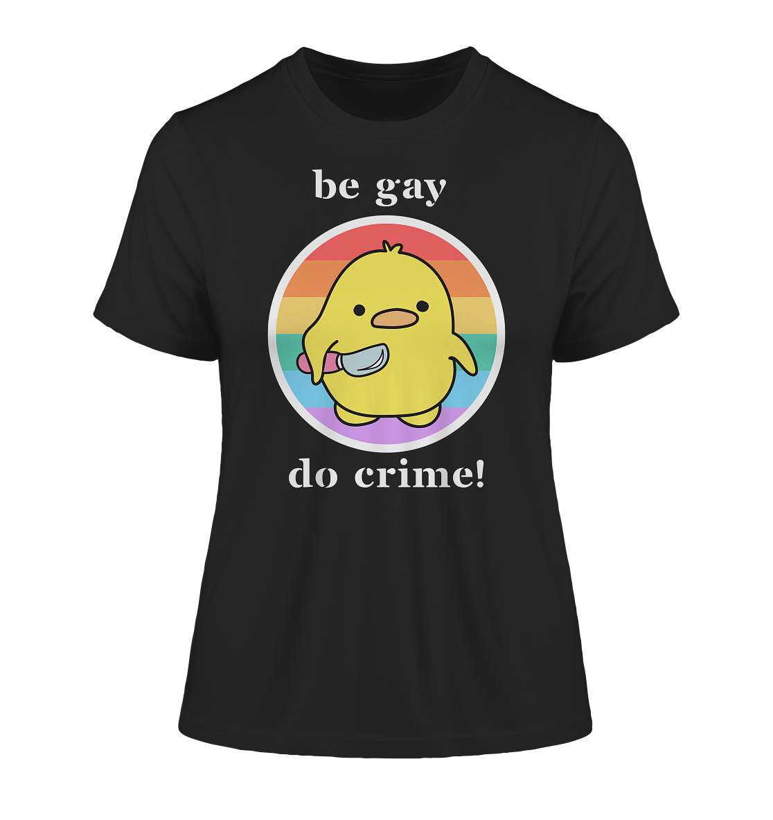 Be Gay Do Crime - Fitted Ladies Organic Shirt