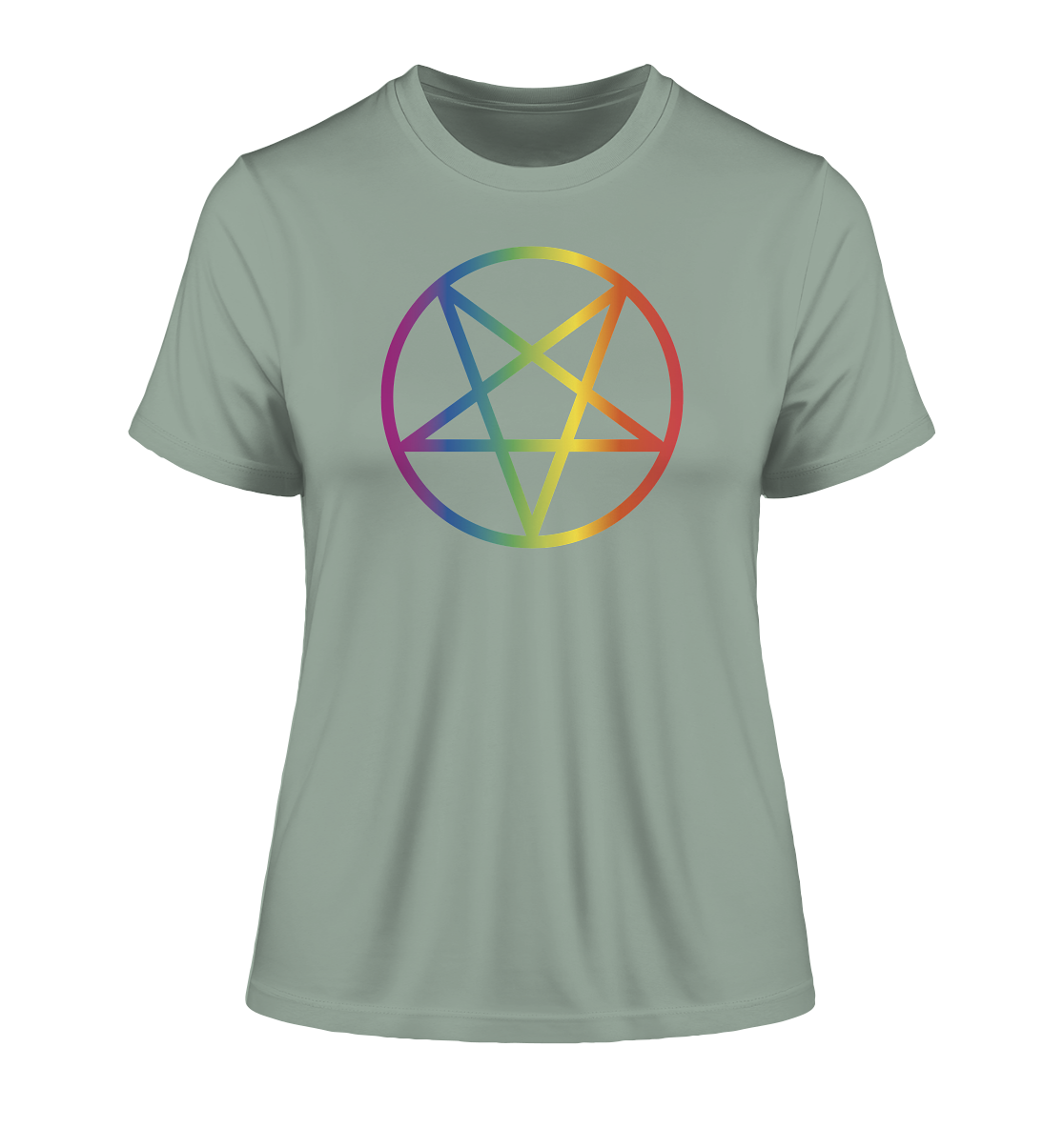 Regenbogen Pentagramm "Frauen" Stanley/Stella Fitted T-Shirt