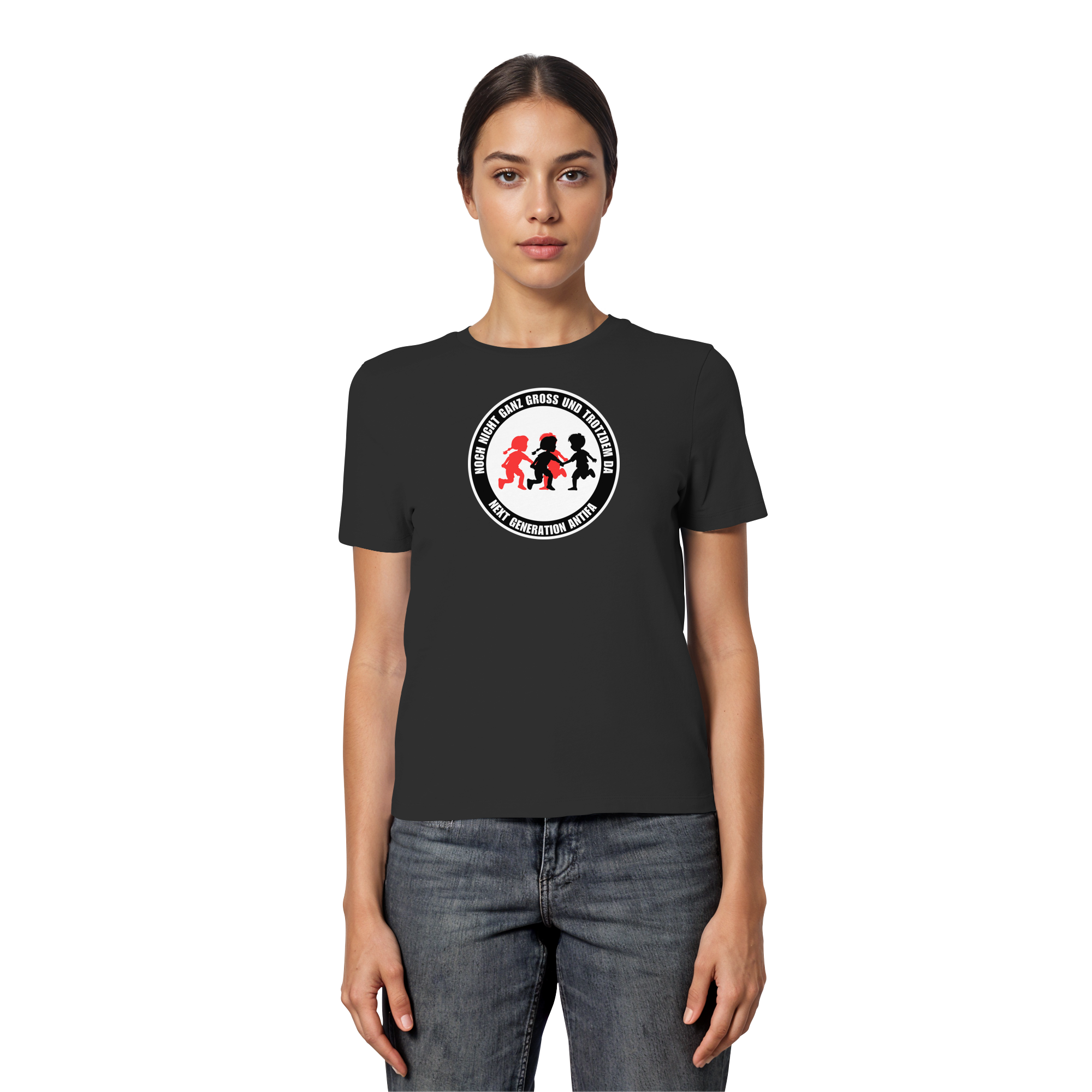 Noch nicht ganz gross und trotzdem da: Next Generation Antifa - Fitted Ladies Organic Shirt