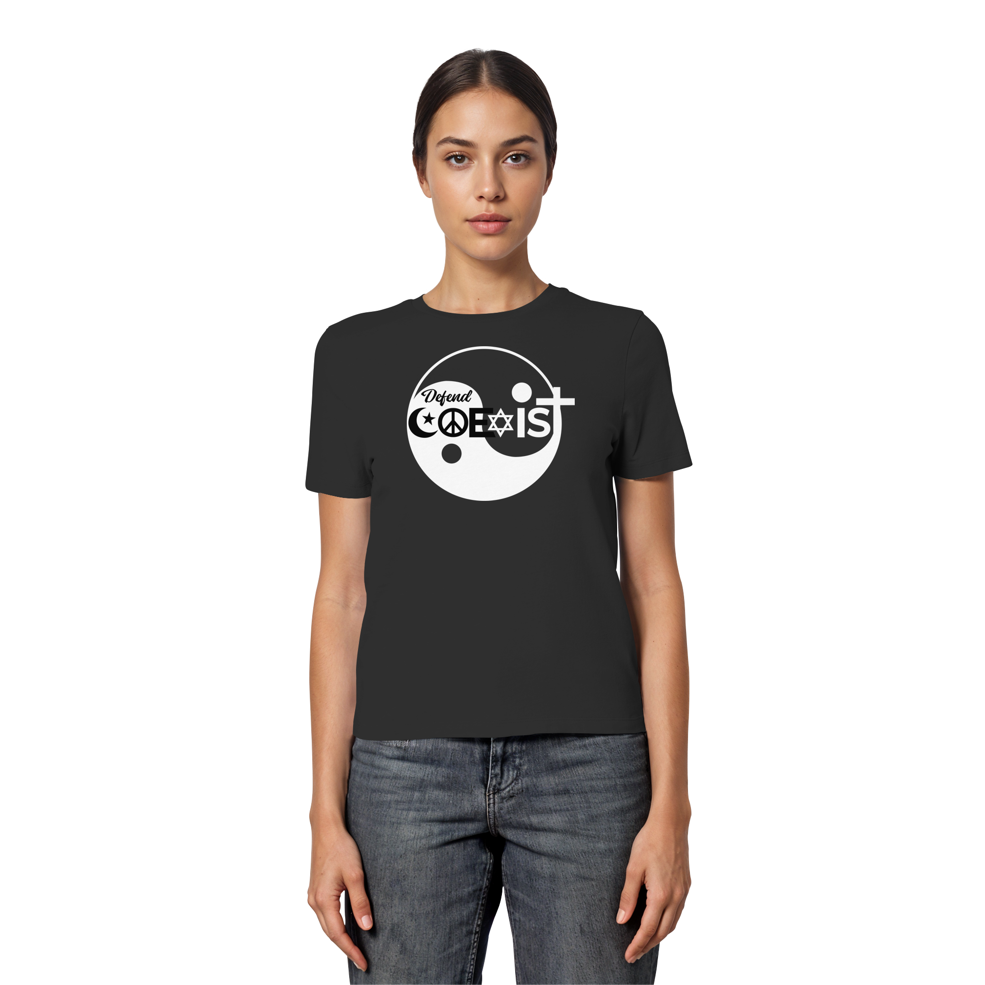 Defend Coexistence - Fitted Ladies Organic Shirt