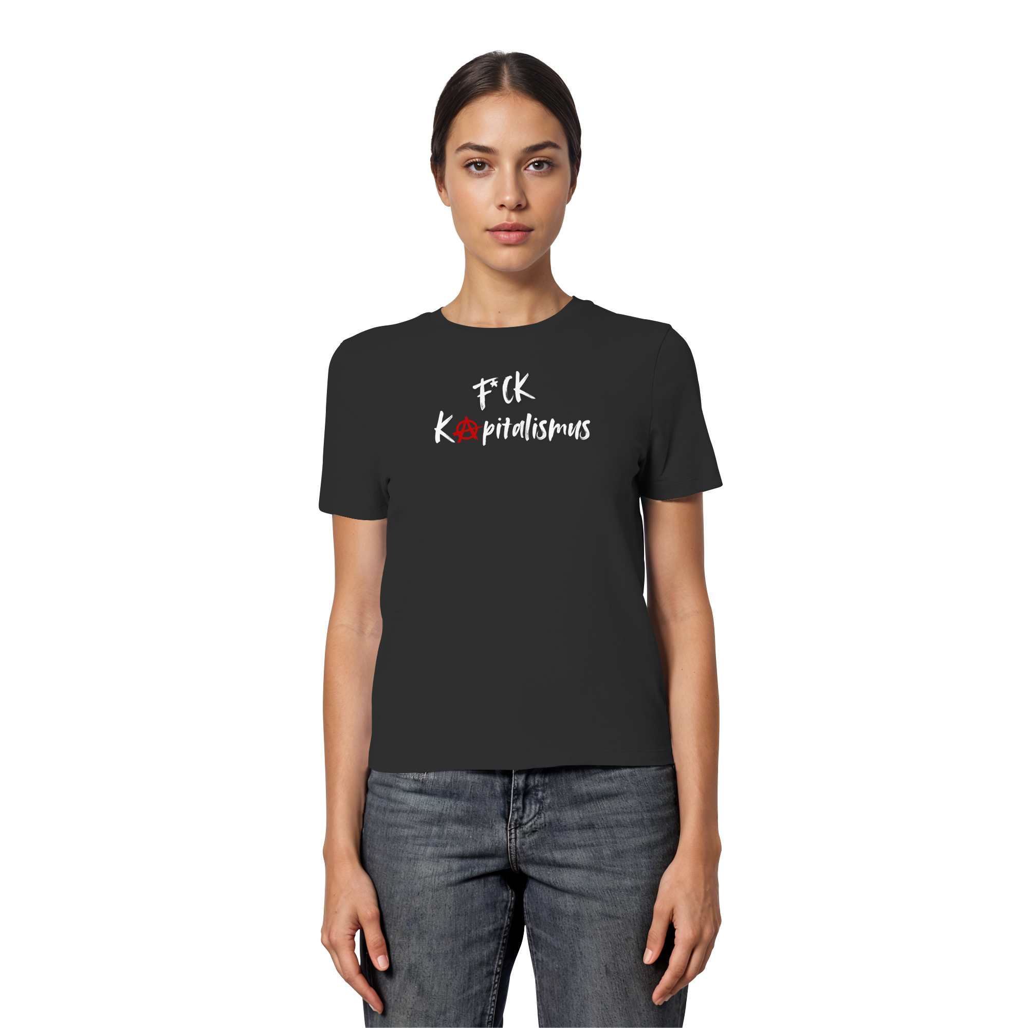 FCK Kapitalismus - Fitted Ladies Organic Shirt
