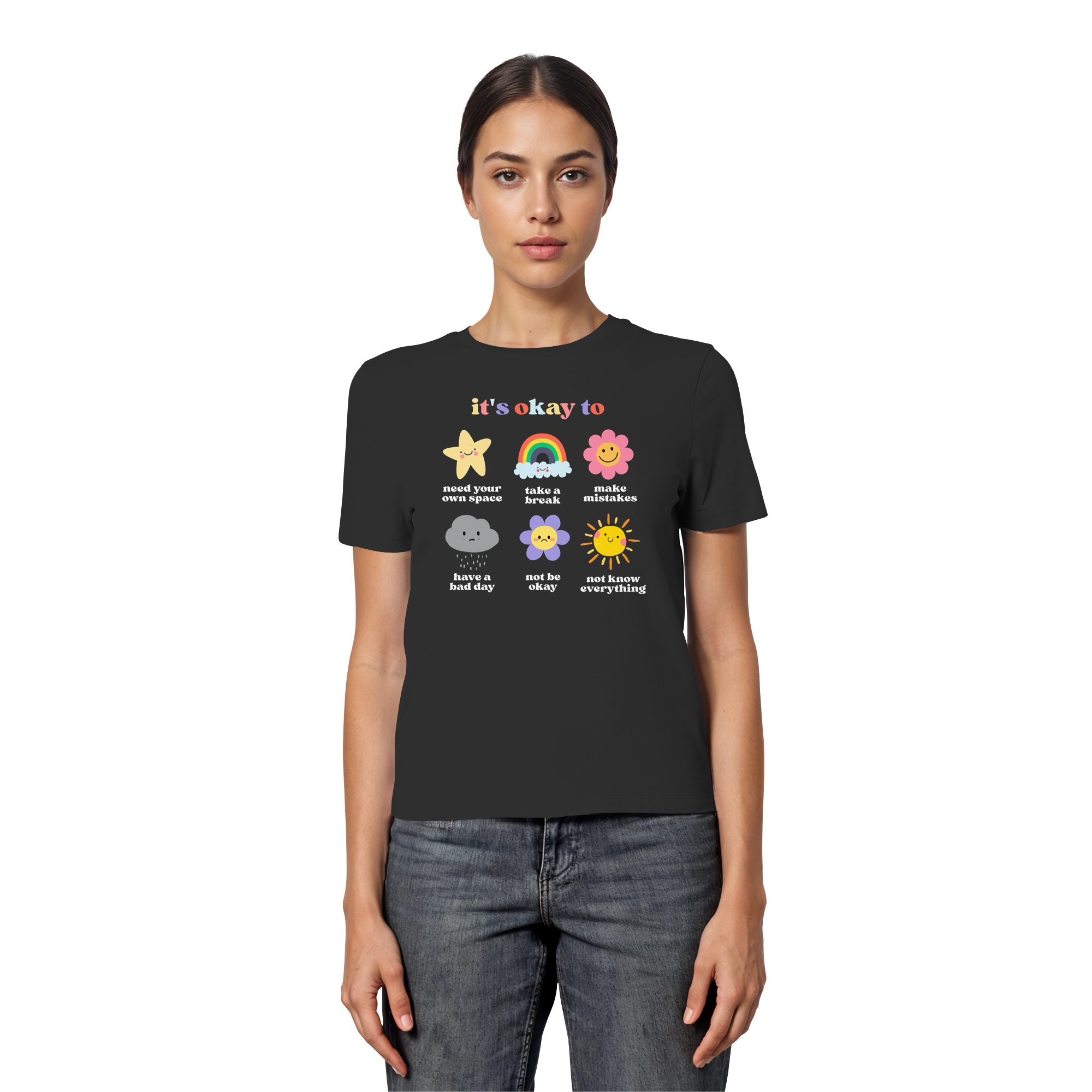 it's okay to... - Fitted Ladies Organic Shirt