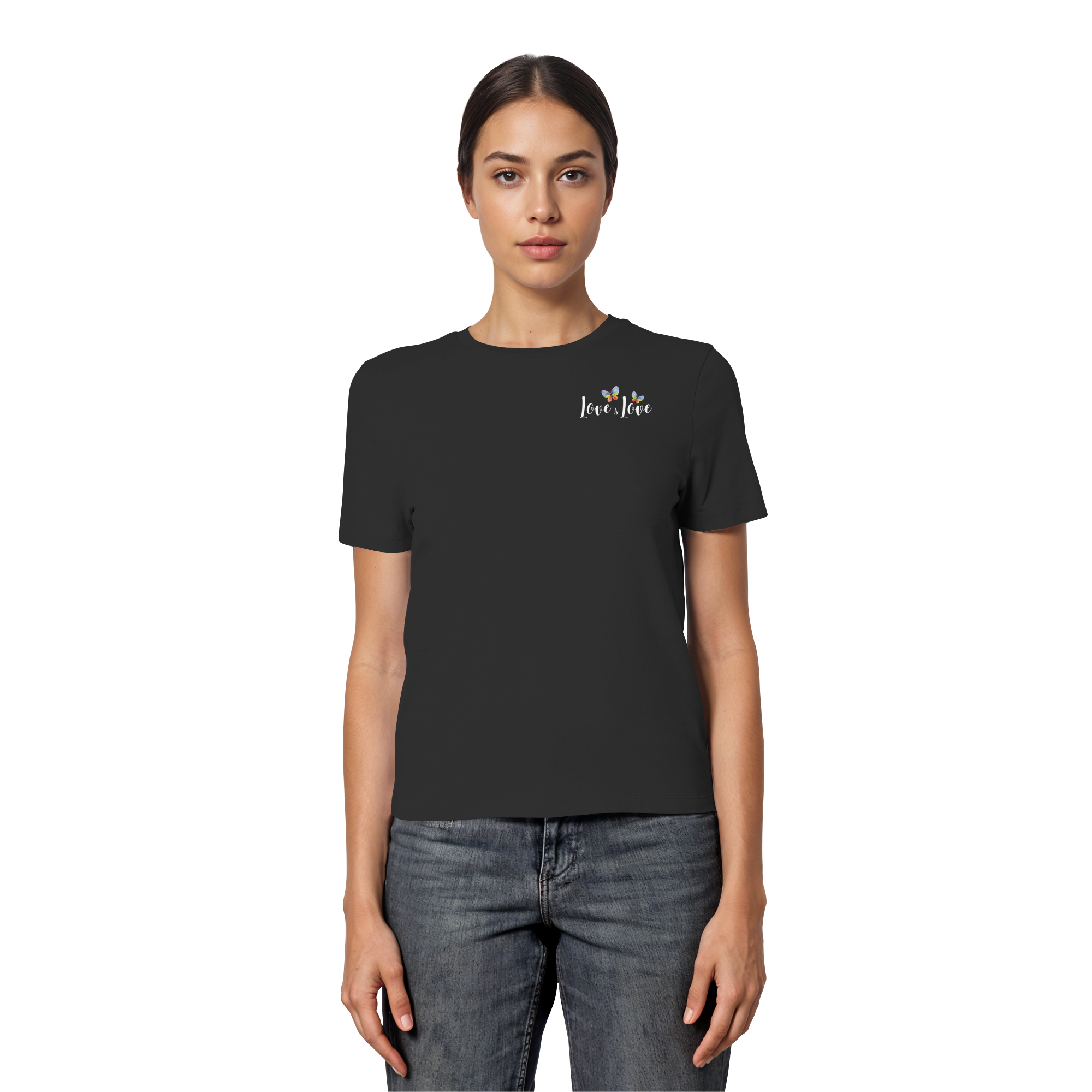 Love is Love "Butterfly Edition" - Fitted Ladies Organic Shirt