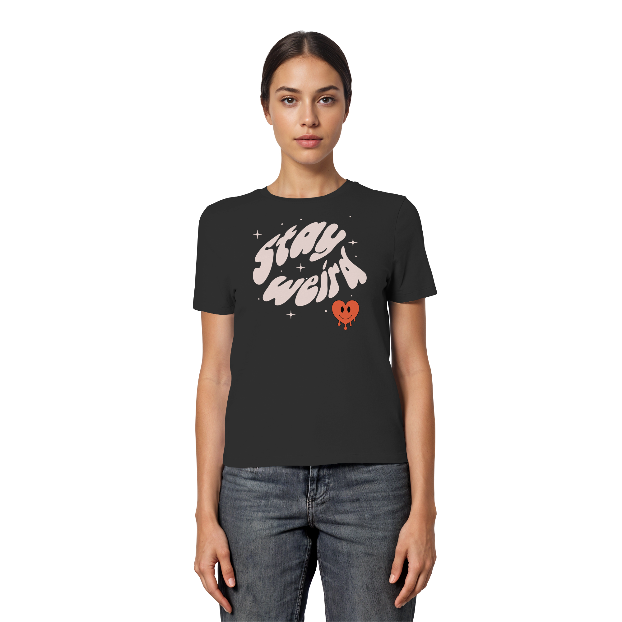 stay weird - Fitted Ladies Organic Shirt