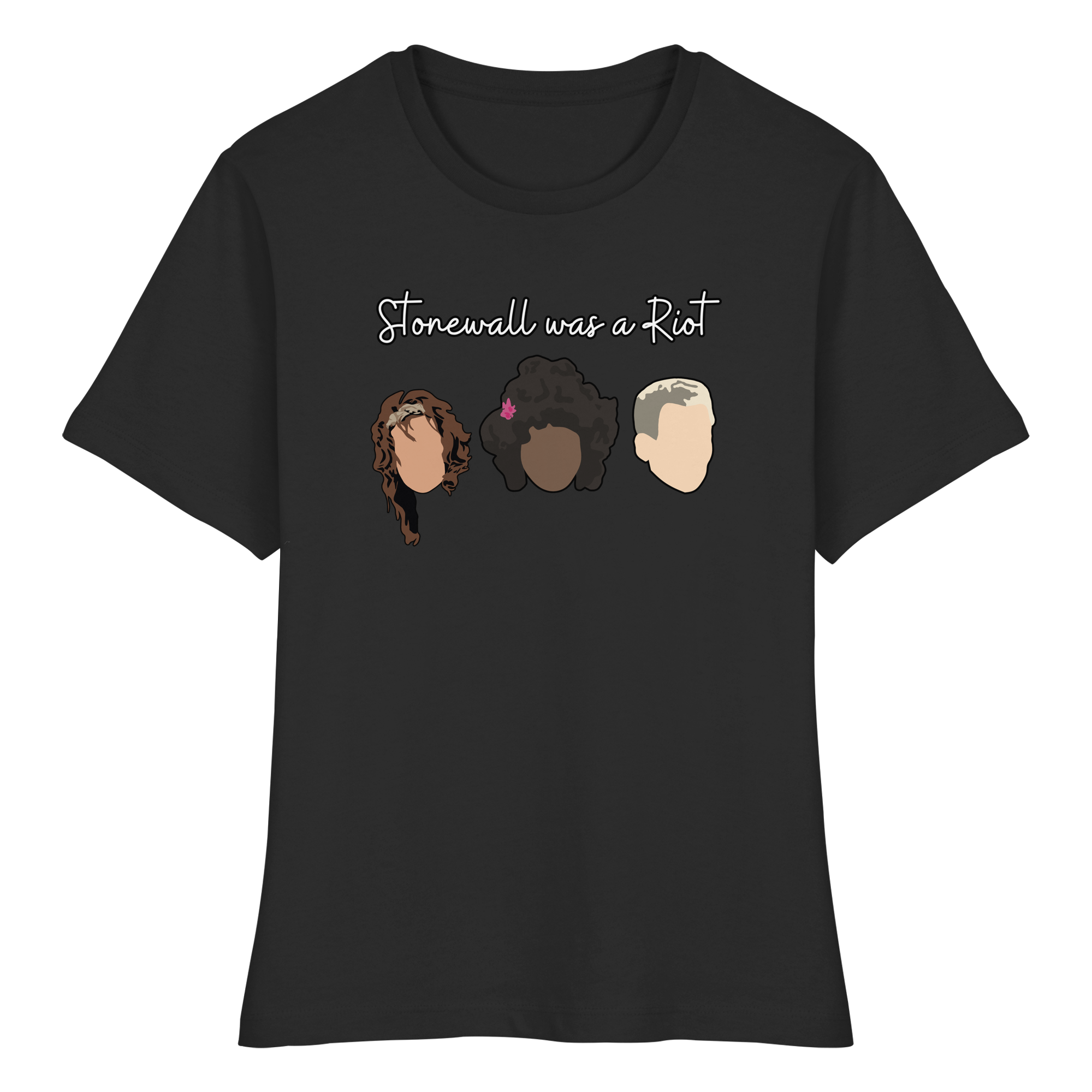 Stonewall was a Riot "Icons Edition" (dunkel) - Fitted Ladies Organic Shirt