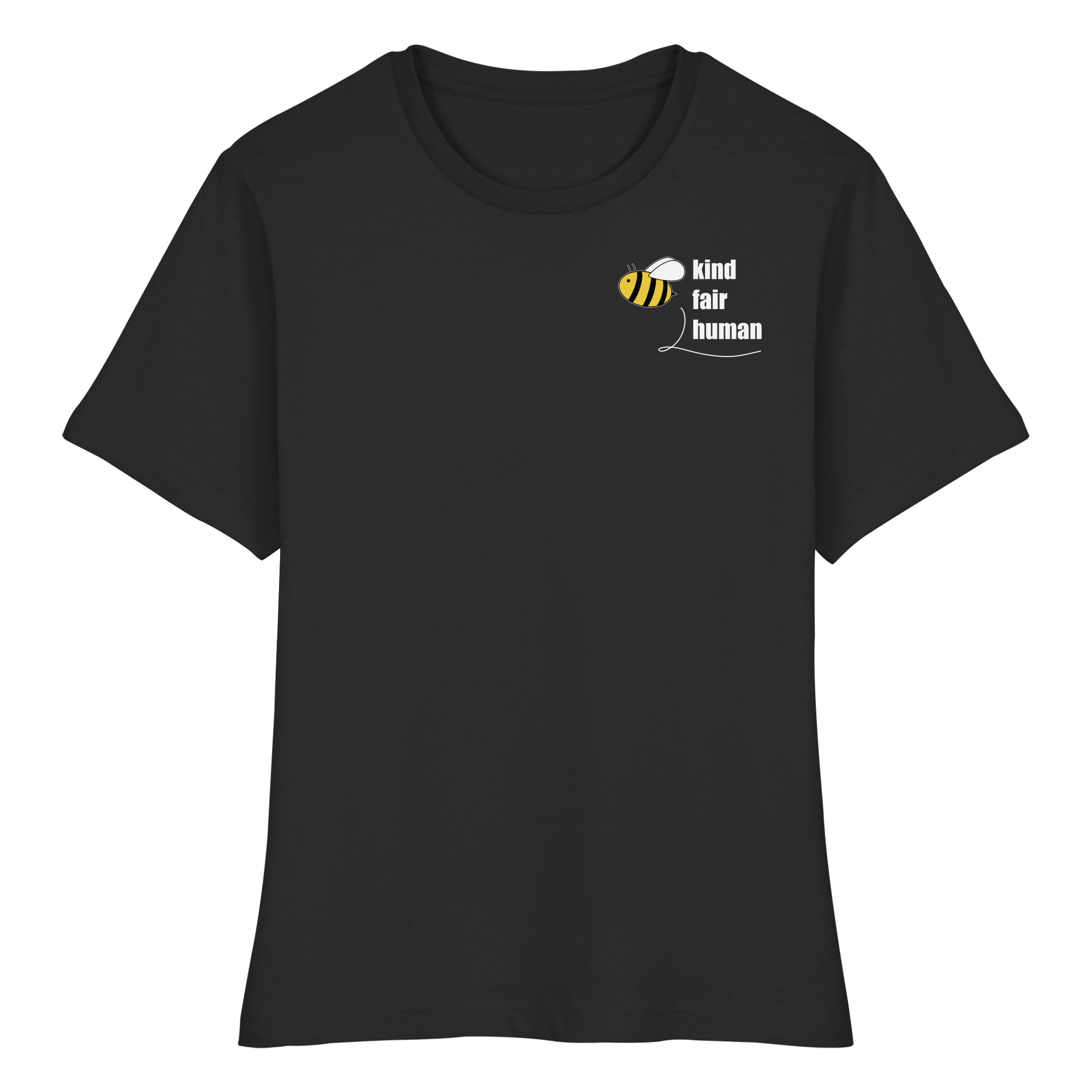 Be Kind Fair Human "Biene Edition" - Fitted Ladies Organic Shirt