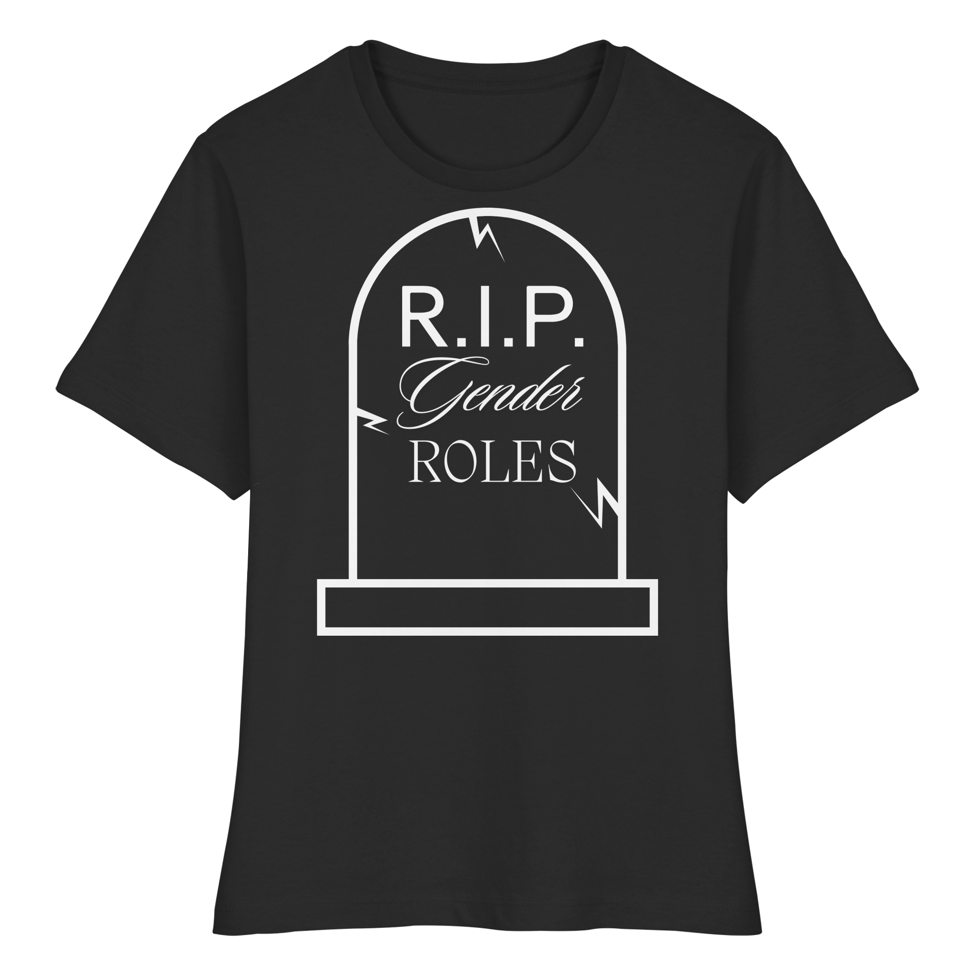 RIP Gender Roles - Fitted Ladies Organic Shirt