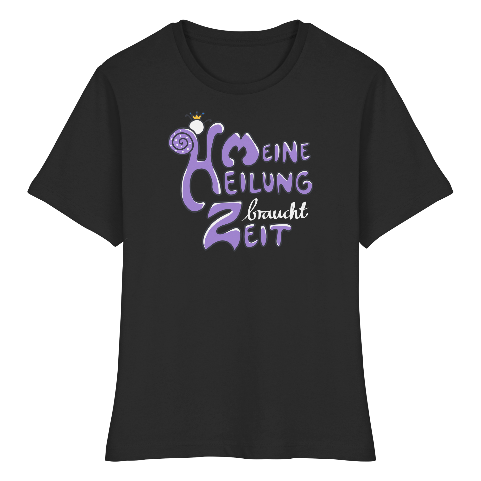 Meine Heilung braucht Zeit "Lila Edition" - Fitted Ladies Organic Shirt