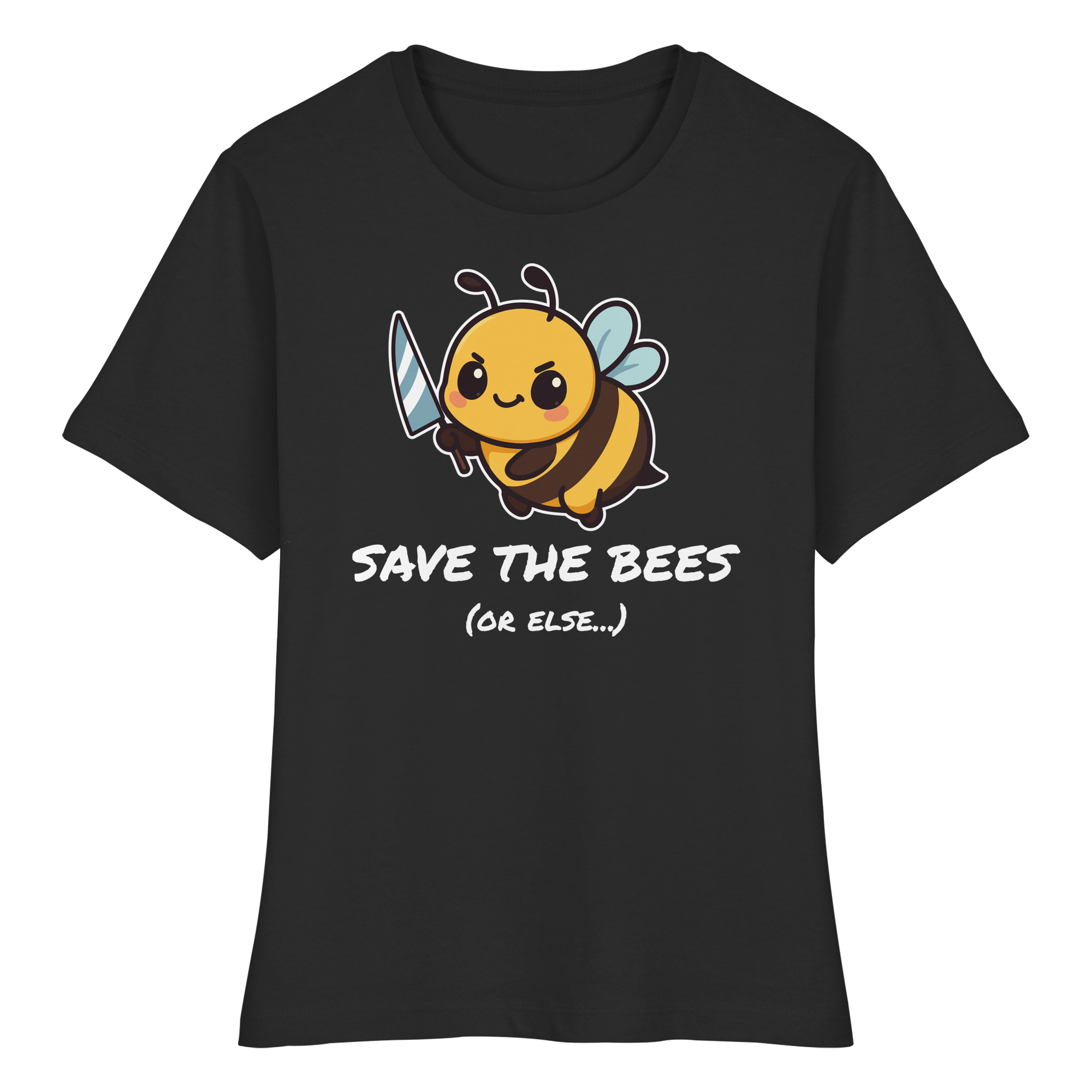 Save The Bees (or else...) - Fitted Ladies Organic Shirt