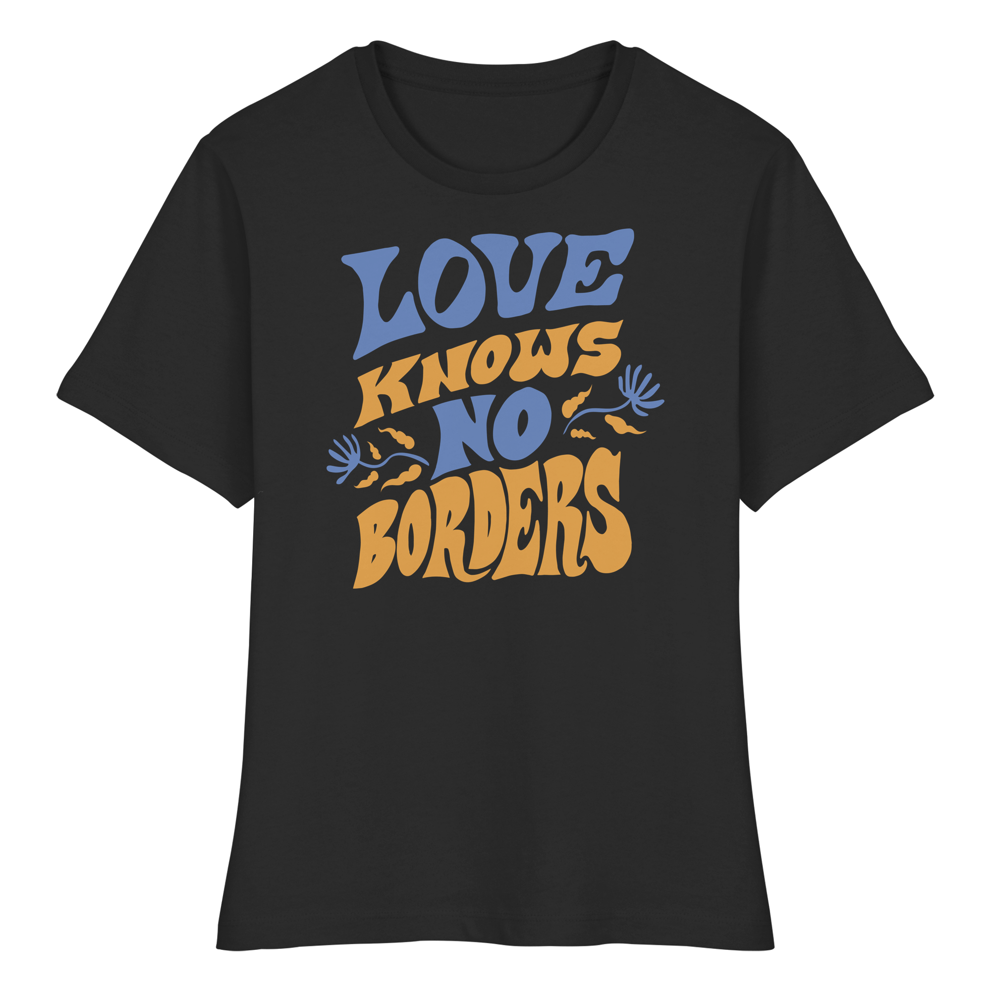 Love Knows No Borders - Fitted Ladies Organic Shirt