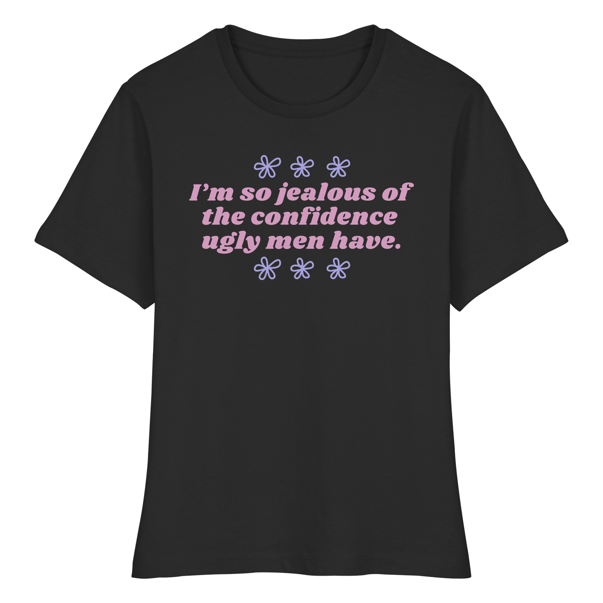 I'm so jealous of the confidence ugly men have - Fitted Ladies Organic Shirt