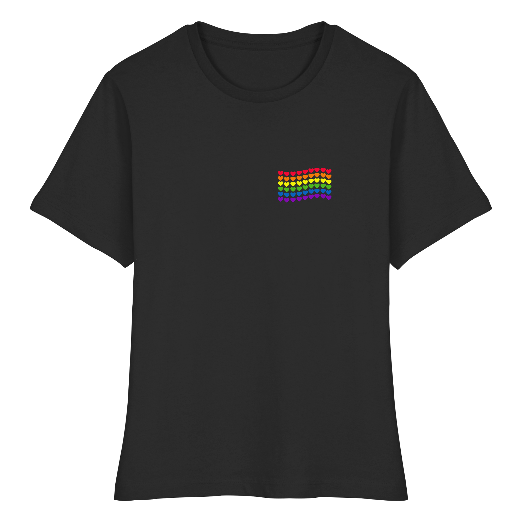 Herzenflagge - Fitted Ladies Organic Shirt