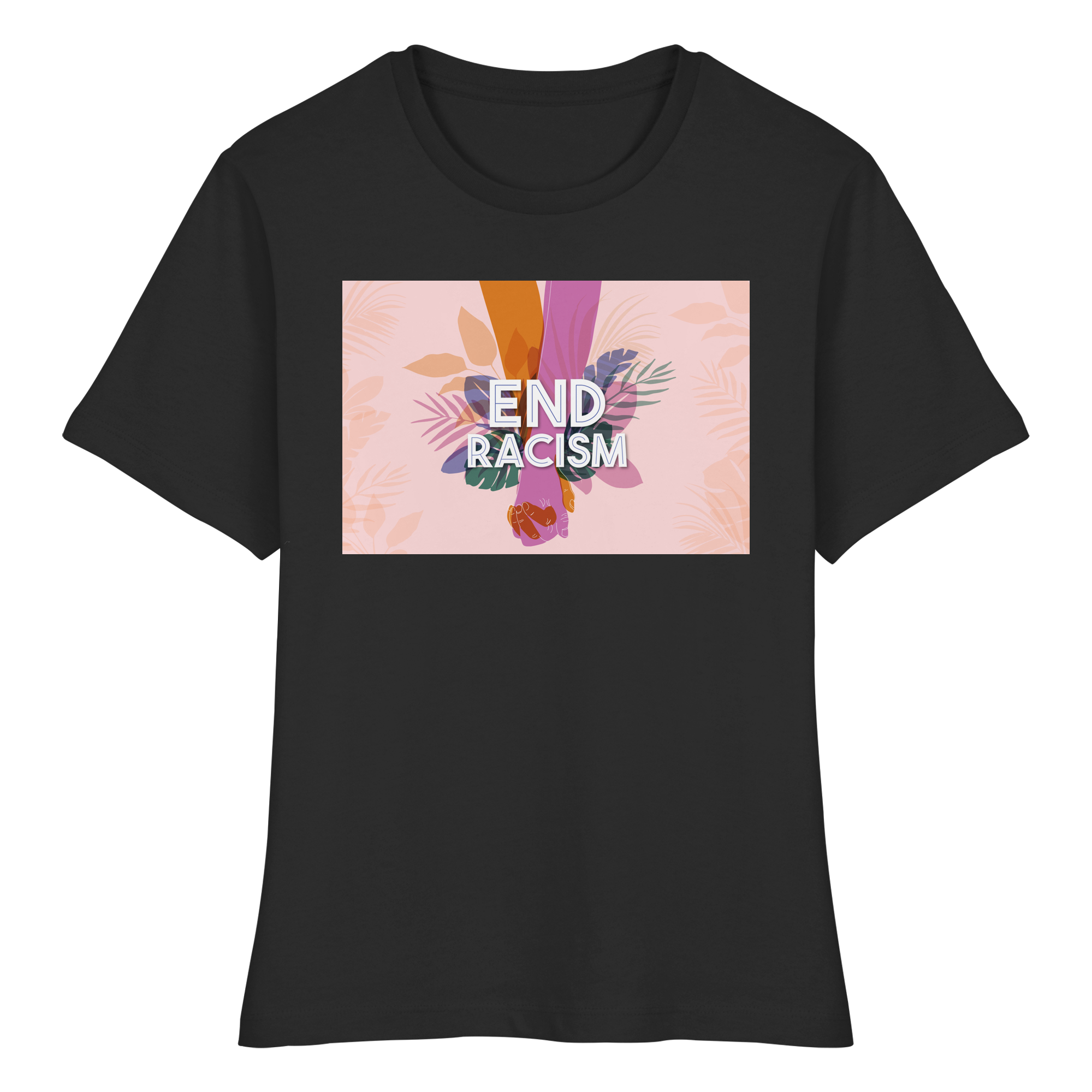 End Racism - Fitted Ladies Organic Shirt
