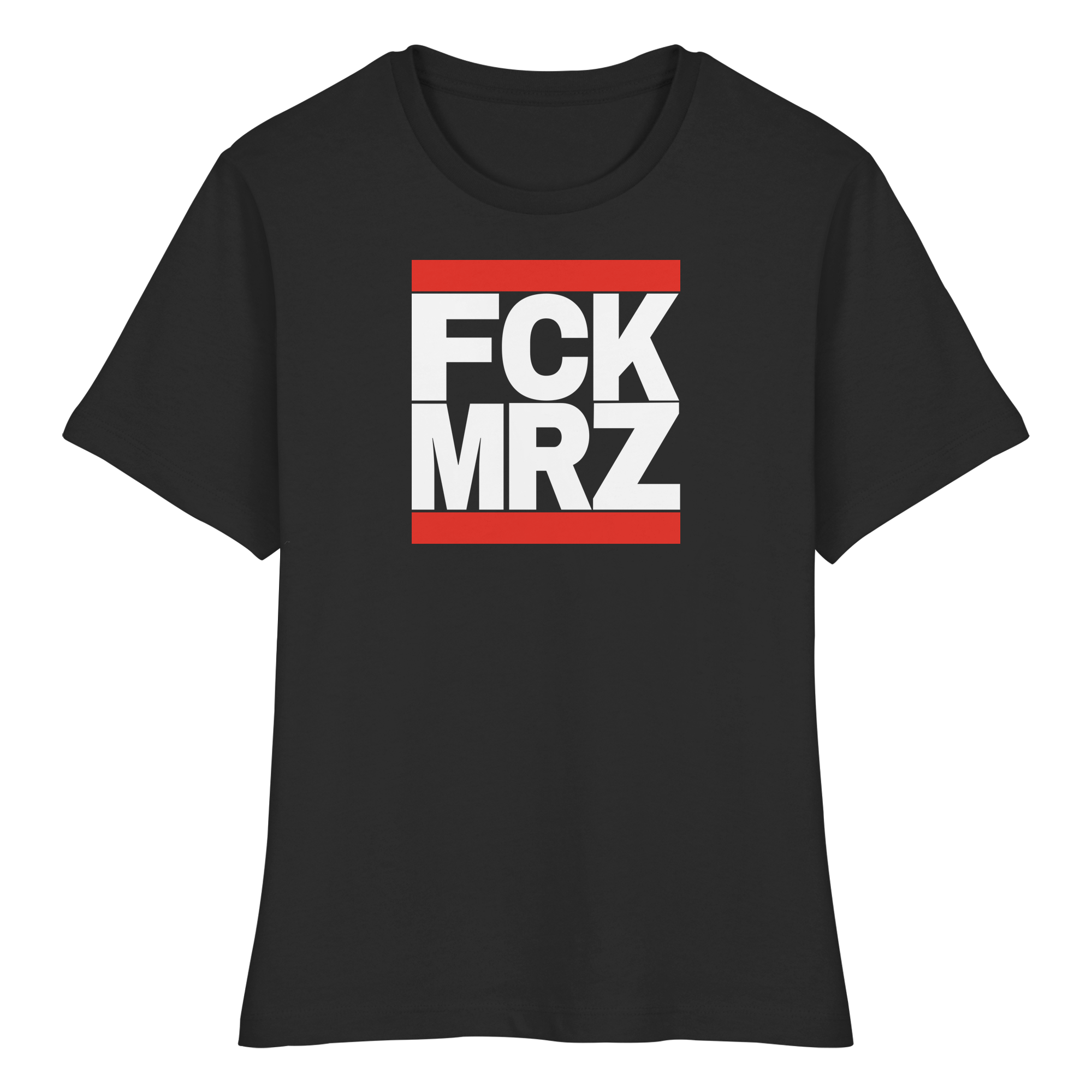 FCK MRZ (weiße Schrift) - Fitted Ladies Organic Shirt