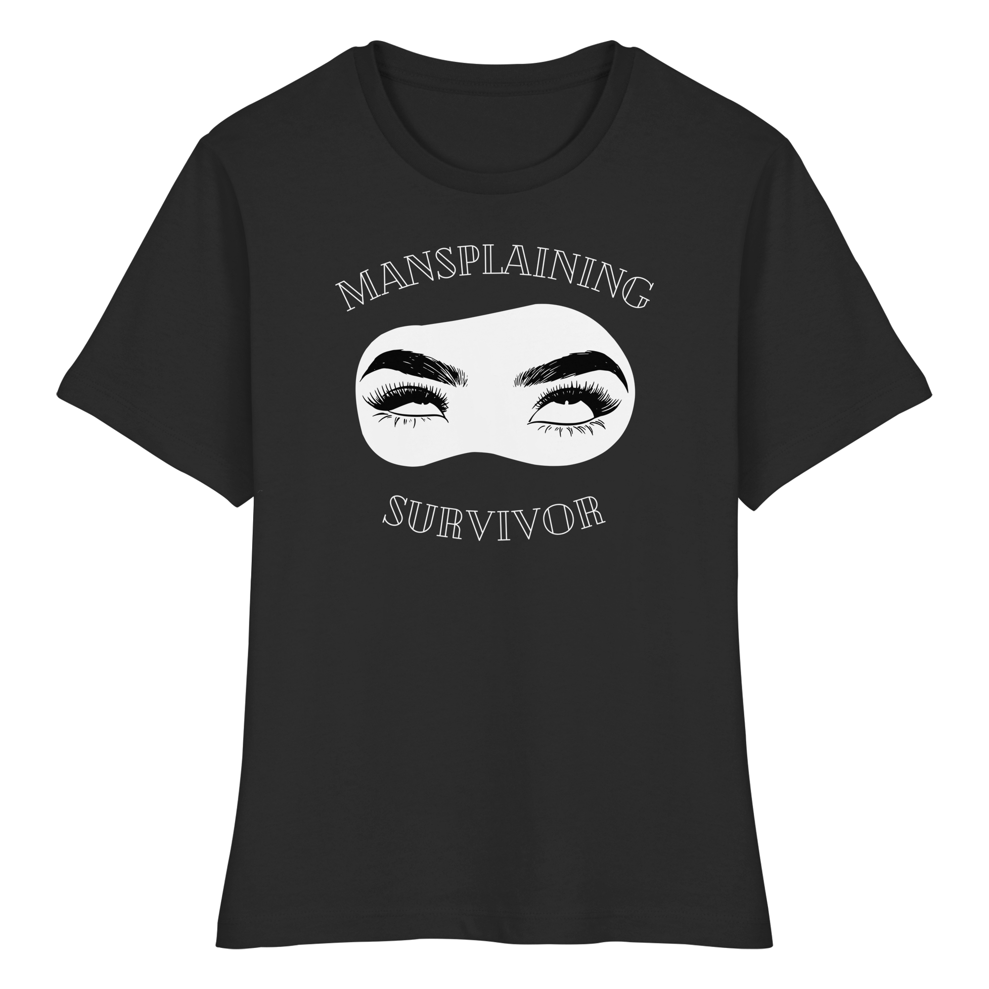 Mansplaining Survivor - Fitted Ladies Organic Shirt