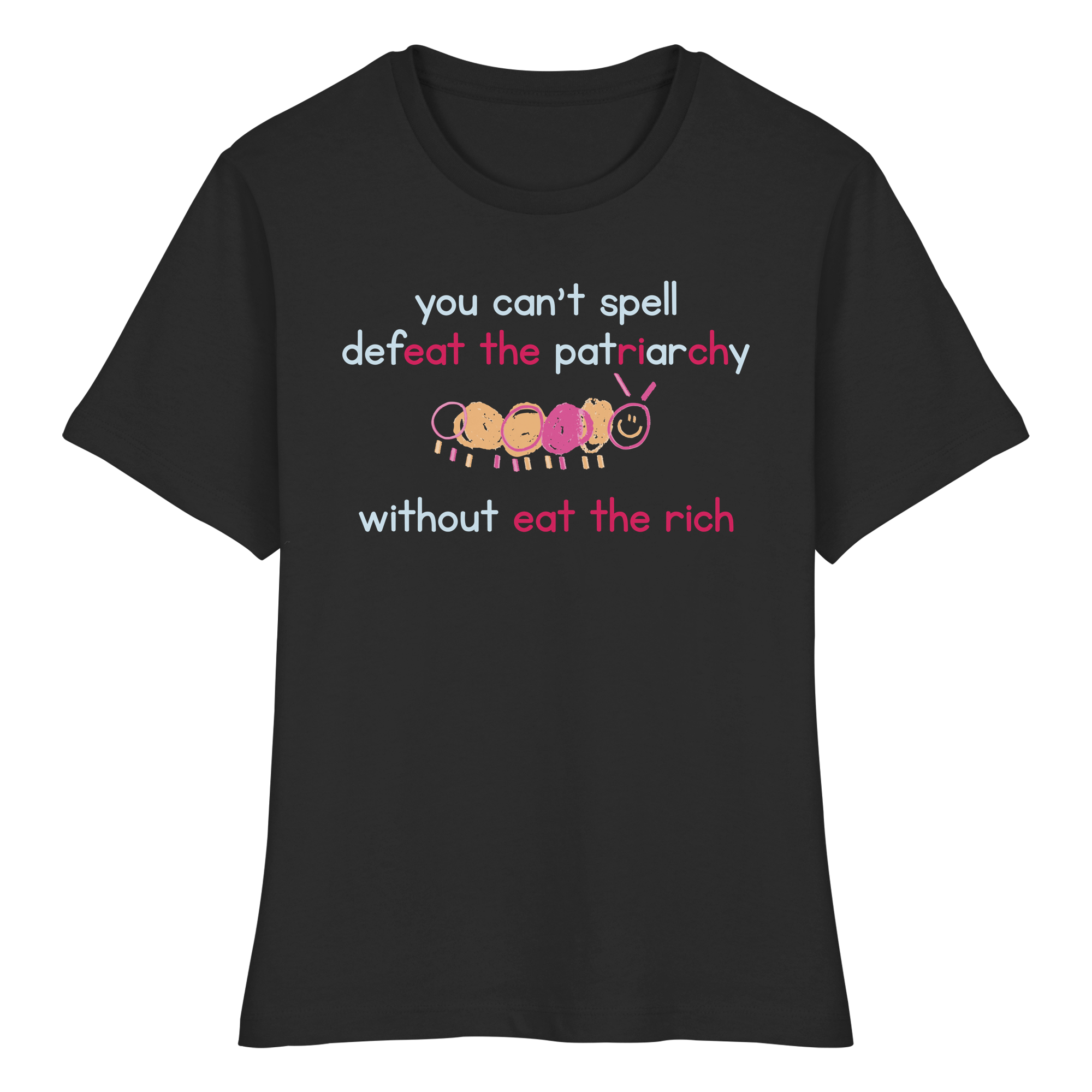 You can't spell Defeat the Patriarchy without Eat the Rich - Fitted Ladies Organic Shirt