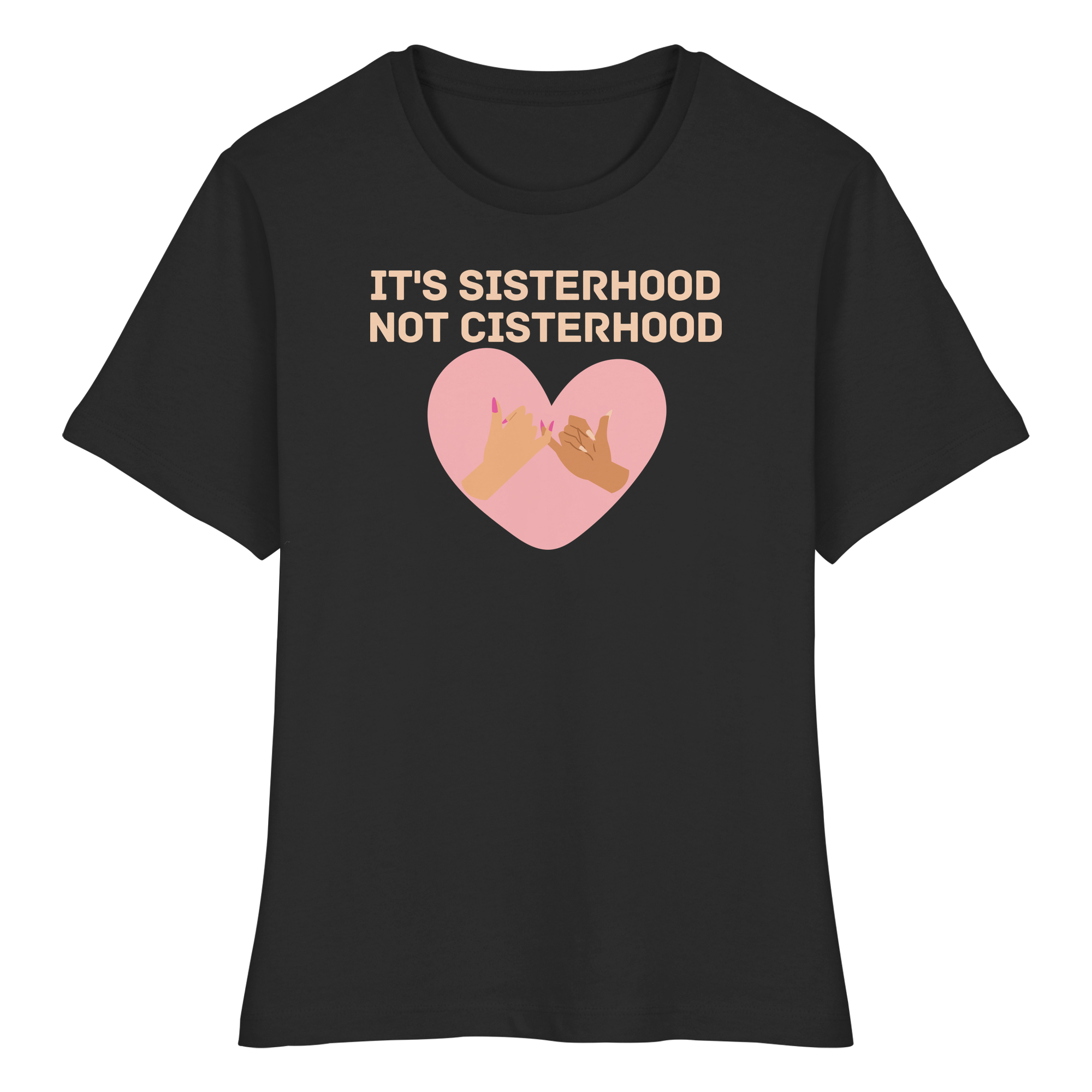 It's Sisterhood Not Cisterhood - Fitted Ladies Organic Shirt