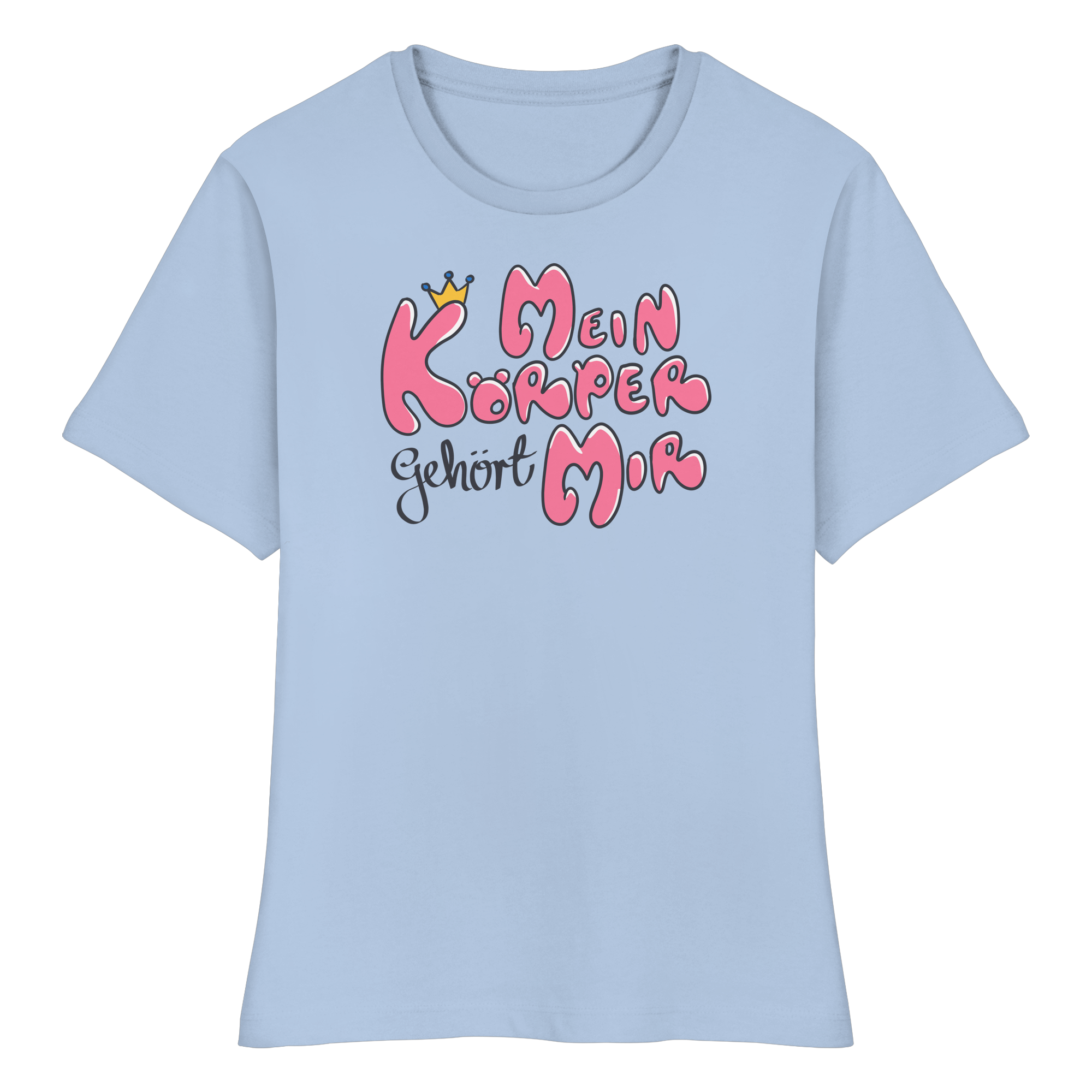 Mein Körper gehört mir "Pinke Edition" - Fitted Ladies Organic Shirt