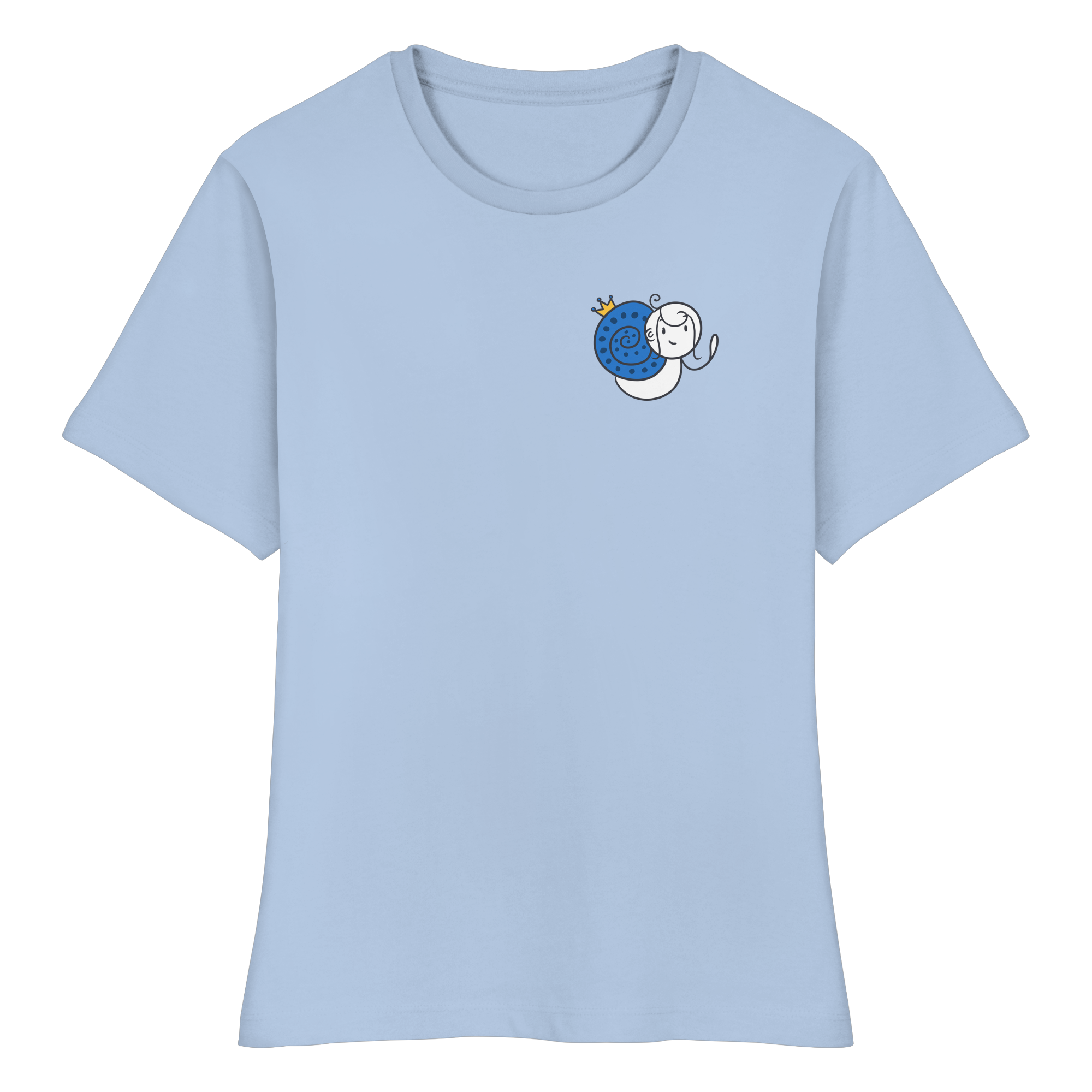 Meine Heilung braucht Zeit "Schwarze Edition" Backprint - Fitted Ladies Organic Shirt