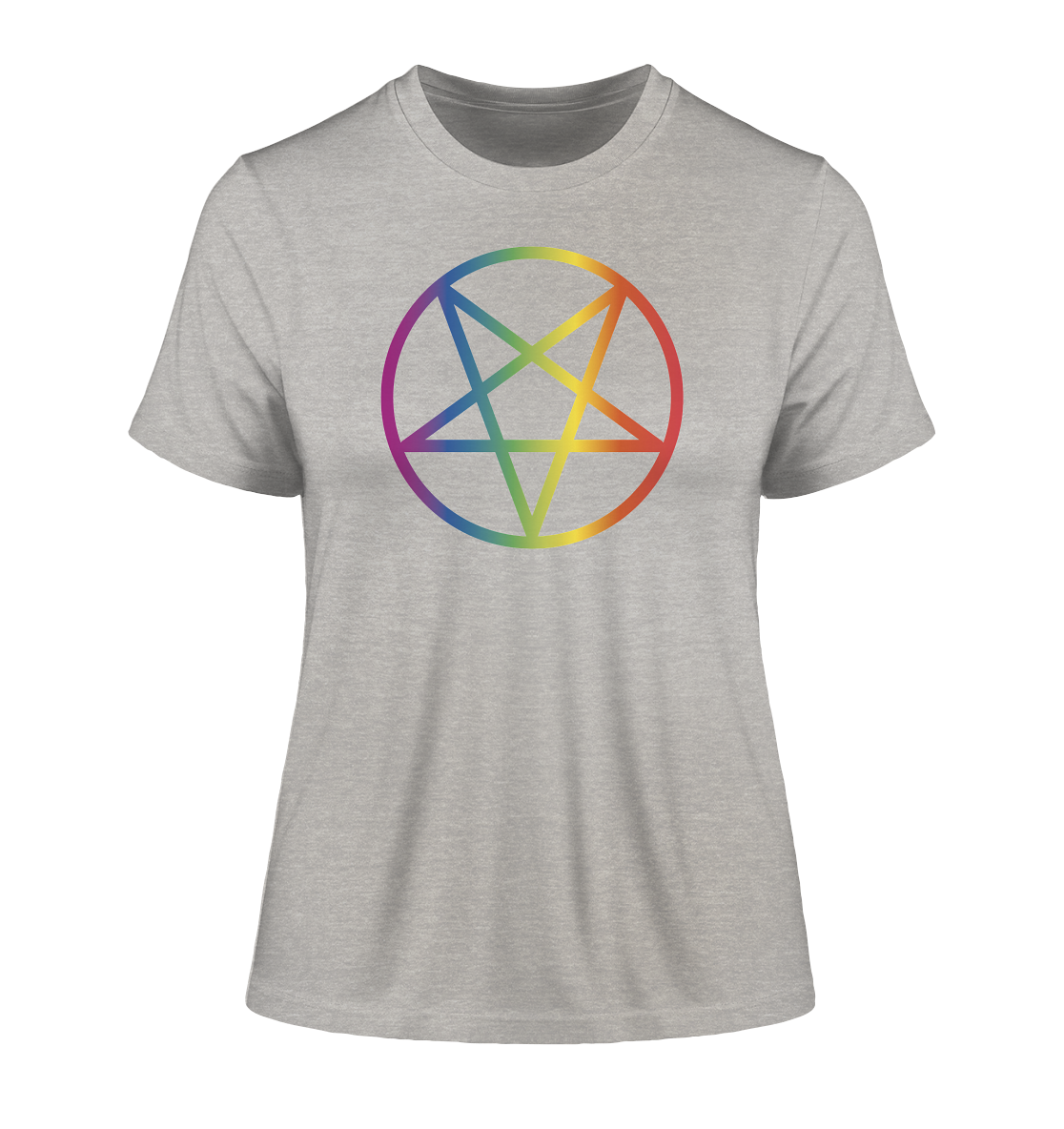 Regenbogen Pentagramm "Frauen" Stanley/Stella Fitted T-Shirt