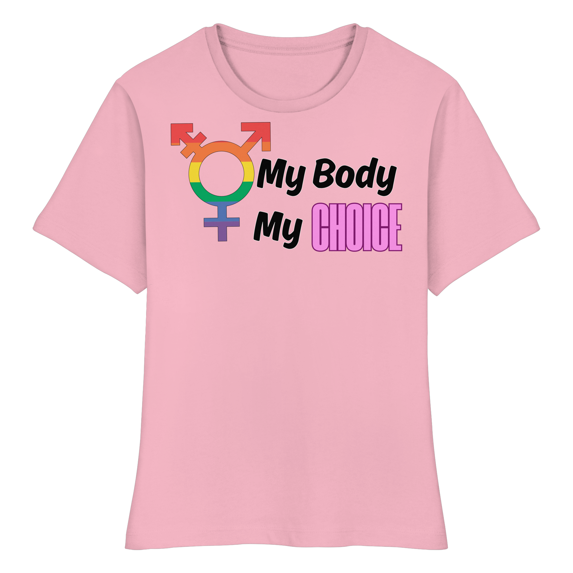 My Body My Choice "Rainbow Resistance Edition" - Fitted Ladies Organic Shirt
