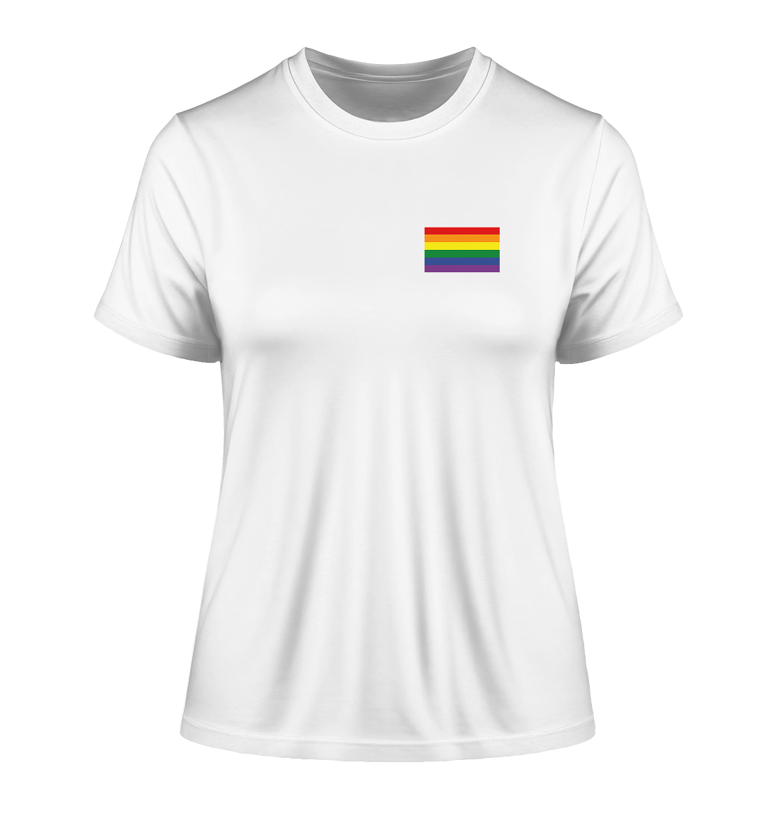 Regenbogen Pride Flag - Fitted Ladies Organic Shirt