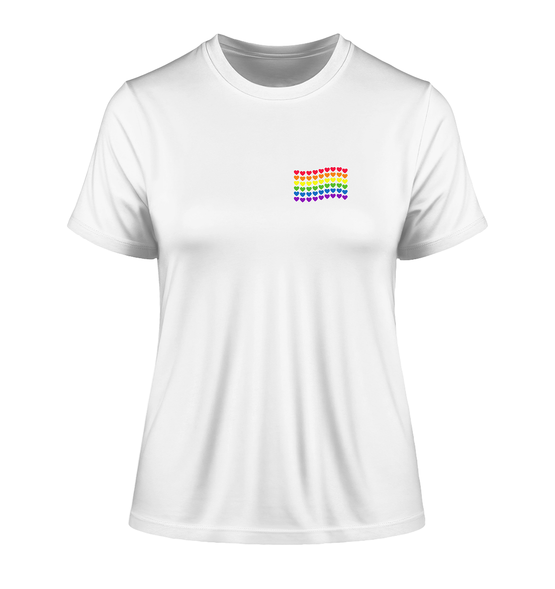Herzenflagge - Fitted Ladies Organic Shirt