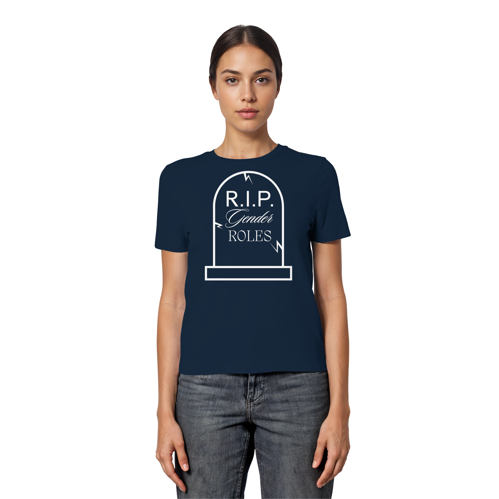 RIP Gender Roles - Fitted Ladies Organic Shirt