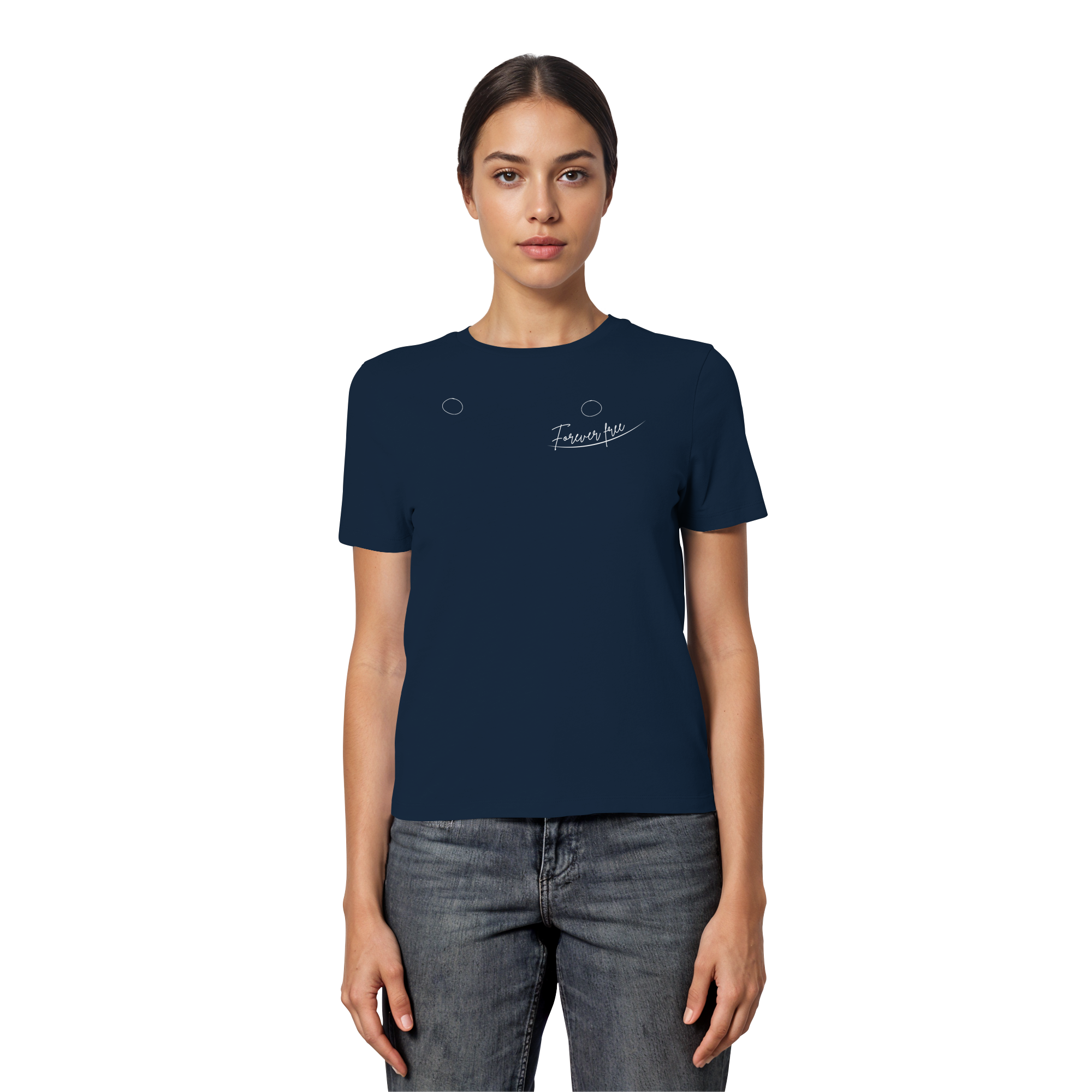 Forever Free nach Mastektomie "linksseitige Edition" - Fitted Ladies Organic Shirt