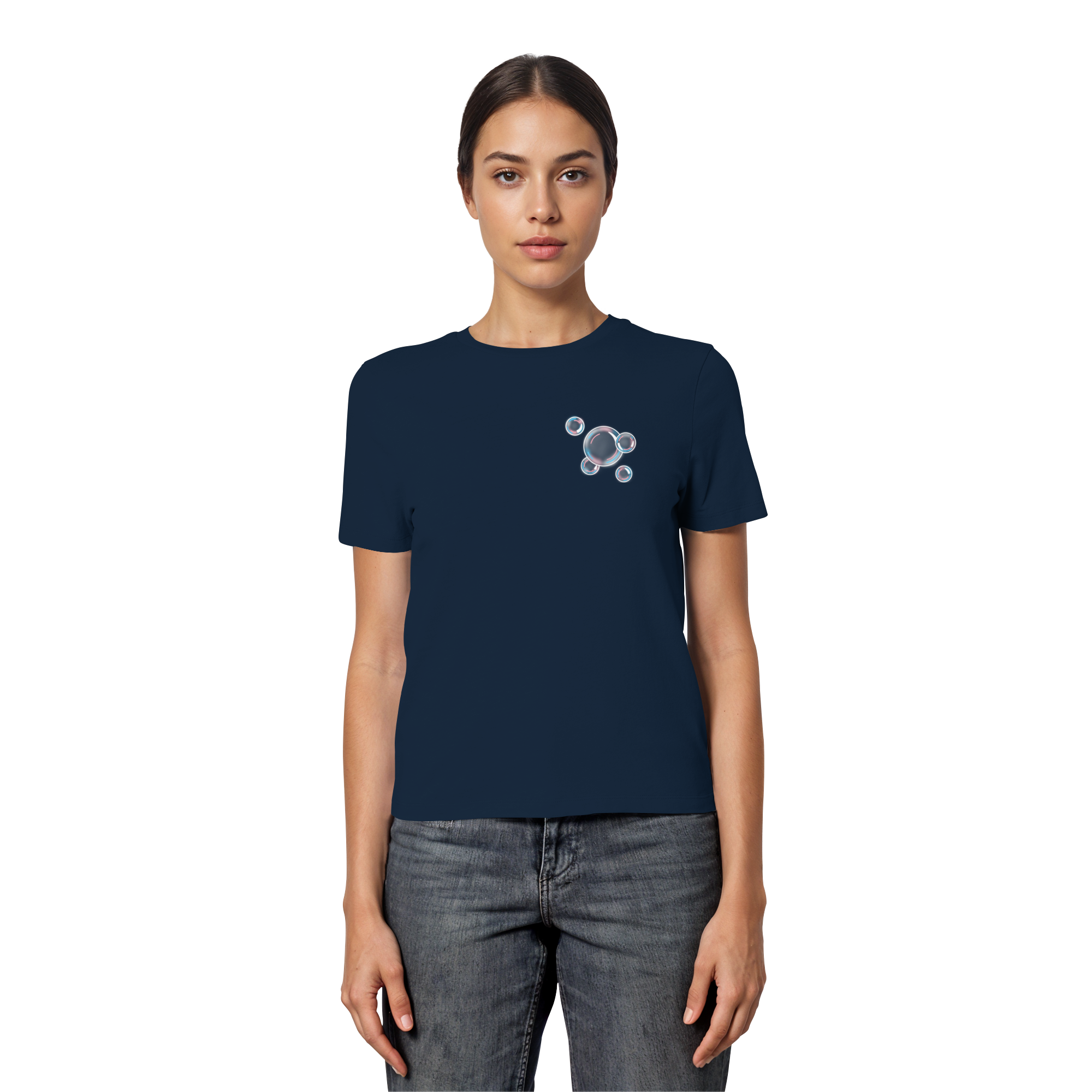 Trans Seifenblasen - Fitted Ladies Organic Shirt