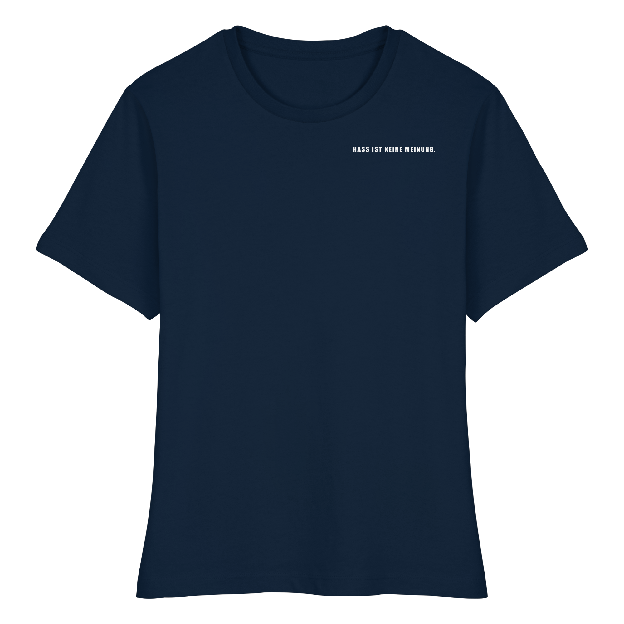 Hass ist keine Meinung - Fitted Ladies Organic Shirt