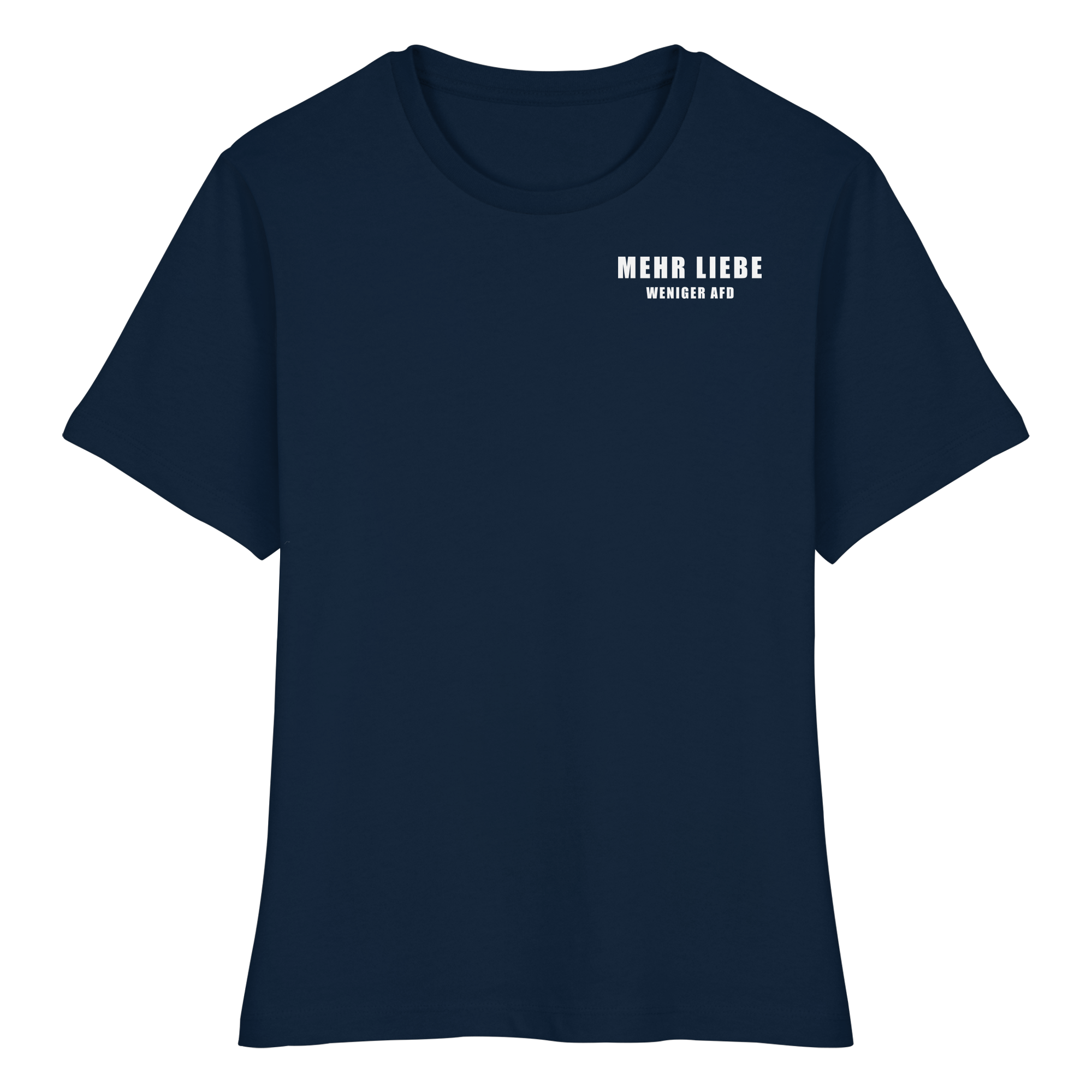 Mehr Lieber Weniger AfD - Fitted Ladies Organic Shirt