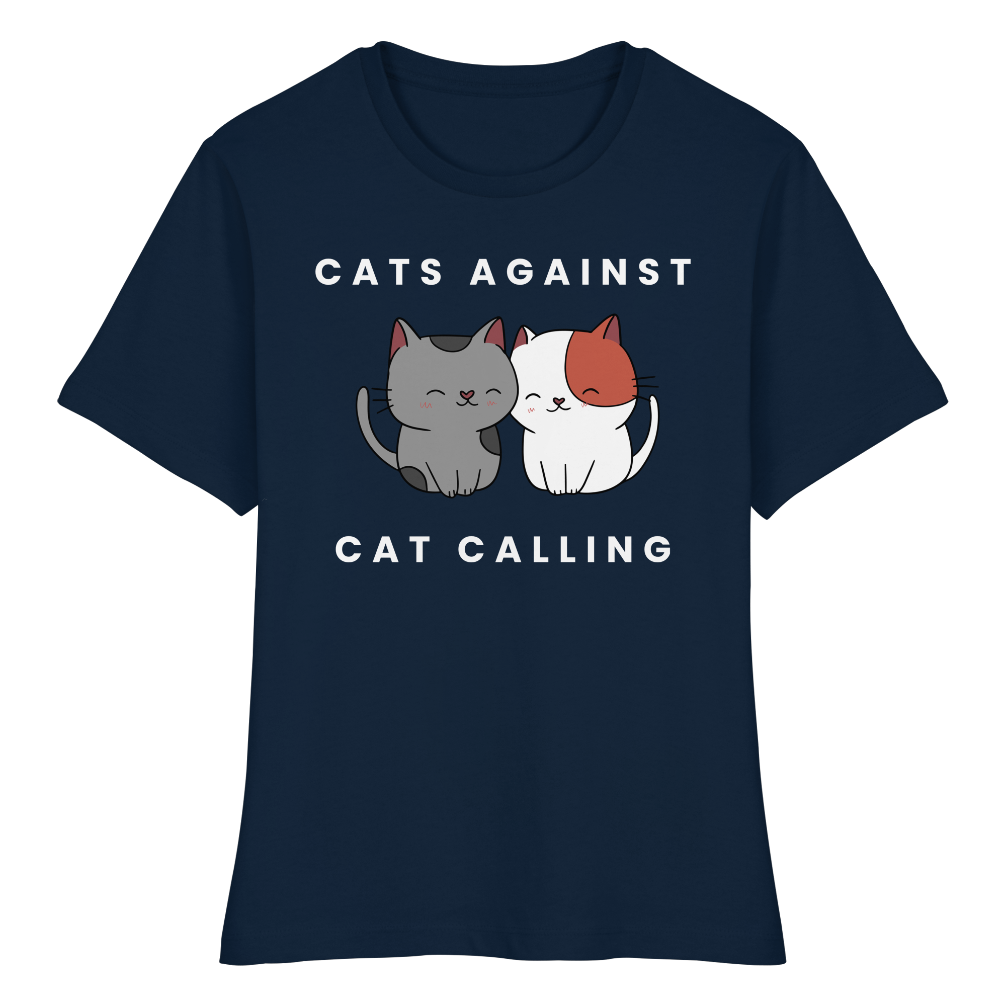 Cats Against Catcalling "Cuddle Edition" - Fitted Ladies Organic Shirt