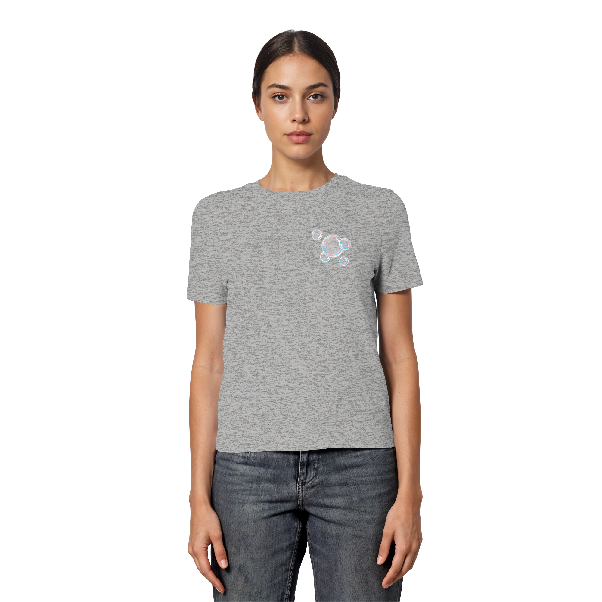 Trans Seifenblasen - Fitted Ladies Organic Shirt
