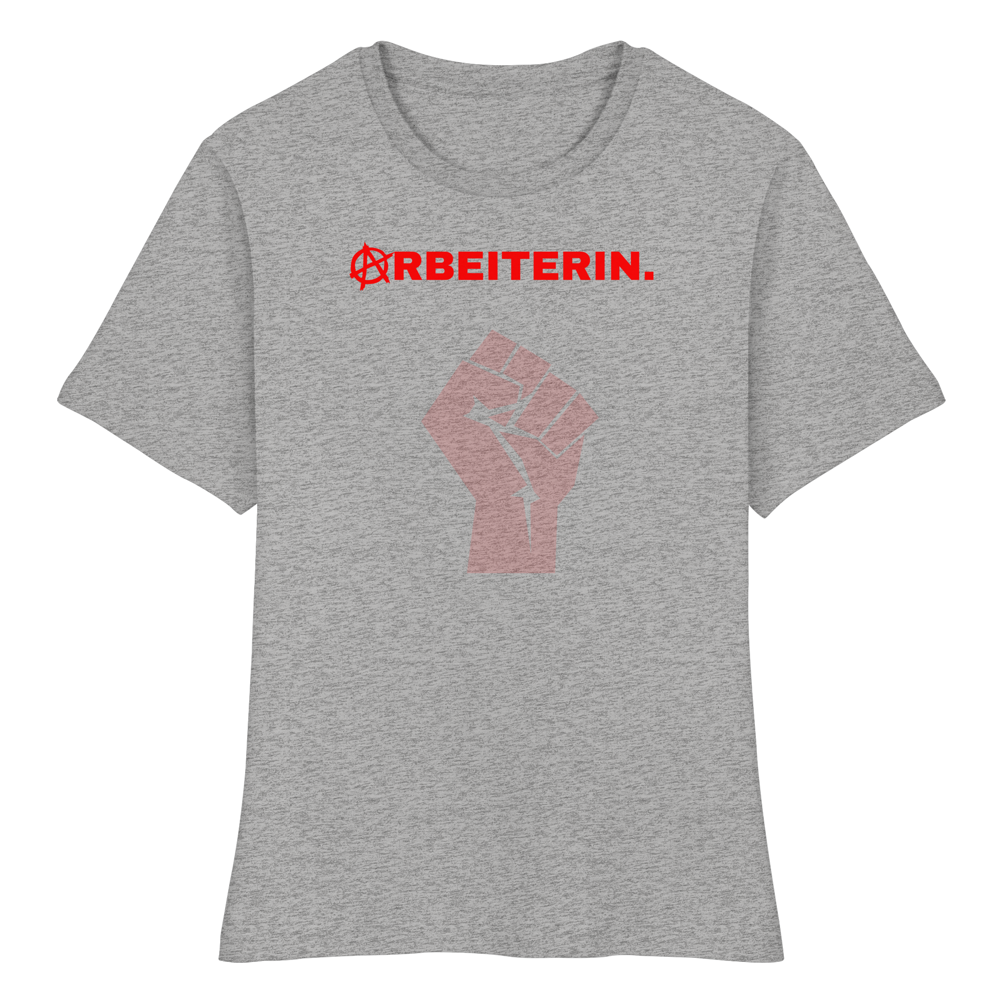 ARBEITERIN. "Solidarisch und Frei Edition" - Fitted Ladies Organic Shirt