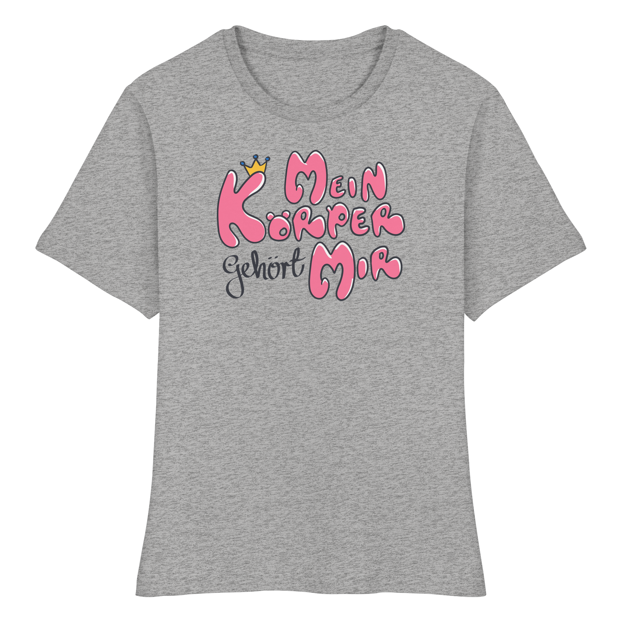 Mein Körper gehört mir "Pinke Edition" - Fitted Ladies Organic Shirt