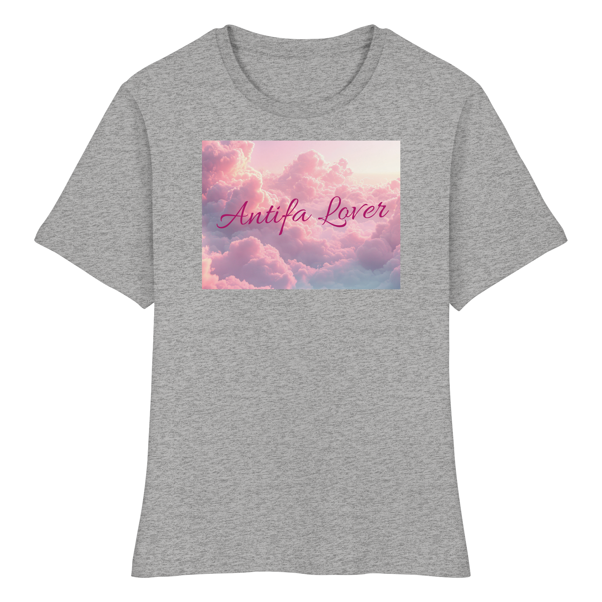 Antifa Lover Backprint - Fitted Ladies Organic Shirt