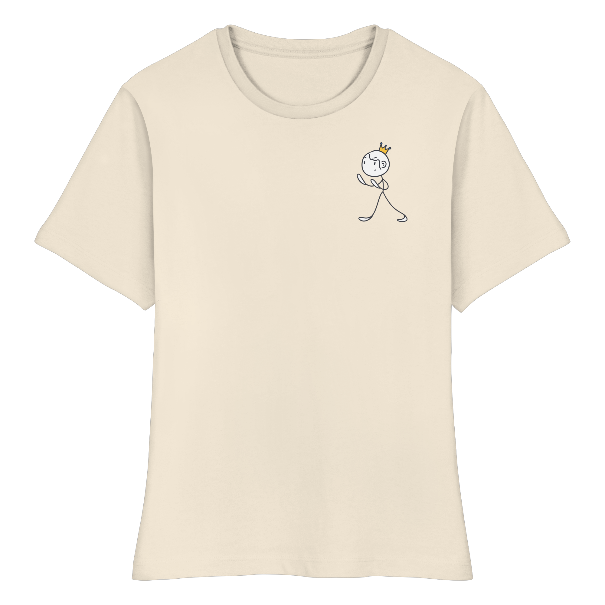 Seelenmännchen "Selbstverteidigung Edition" Brustprint (hell) - Fitted Ladies Organic Shirt
