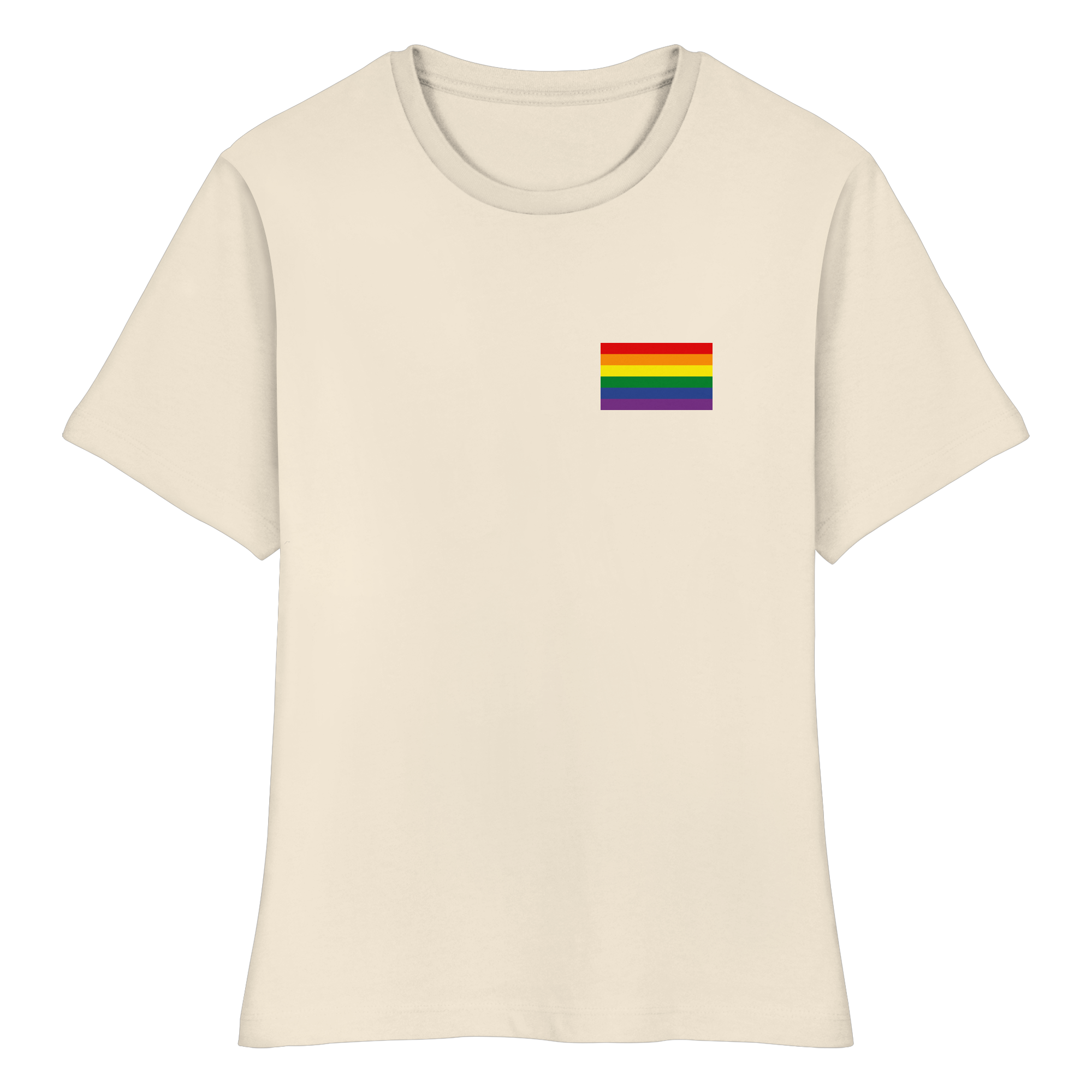Regenbogen Pride Flag - Fitted Ladies Organic Shirt