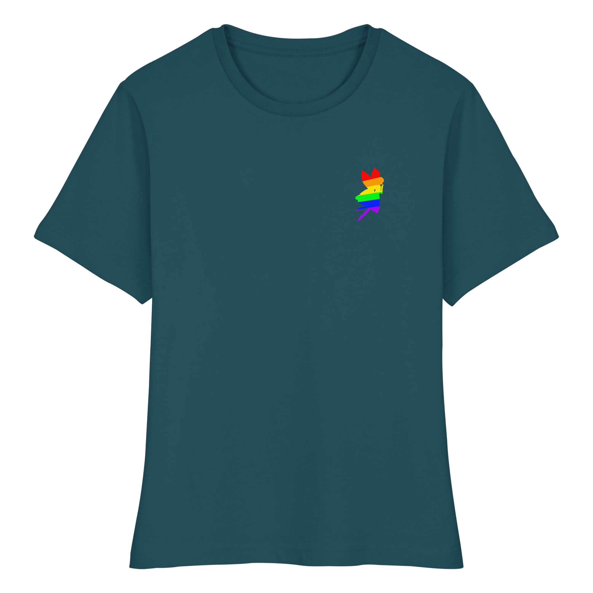 Regenbogen Fee - Fitted Ladies Organic Shirt