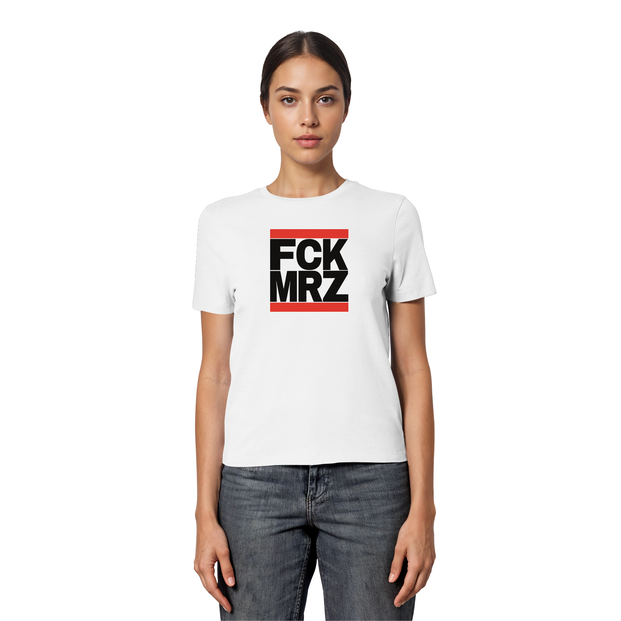 FCK MRZ (schwarze Schrift) - Fitted Ladies Organic Shirt