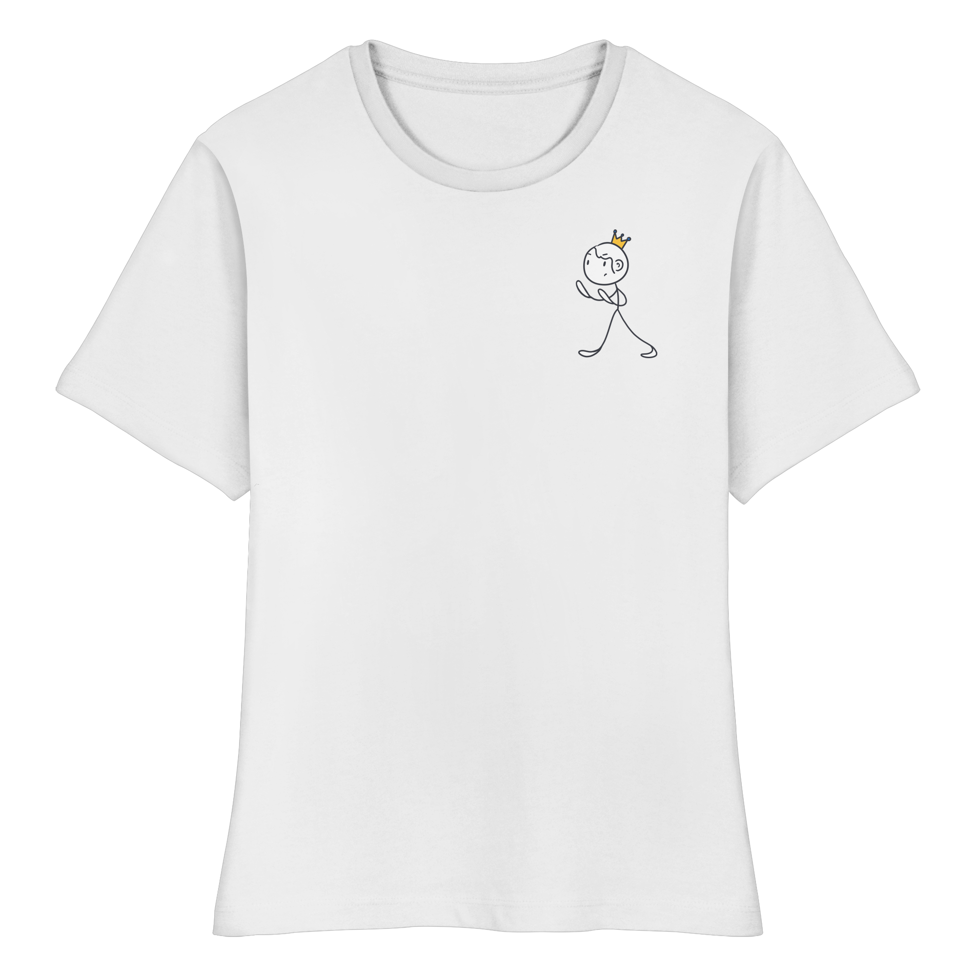 Seelenmännchen "Selbstverteidigung Edition" Brustprint (hell) - Fitted Ladies Organic Shirt