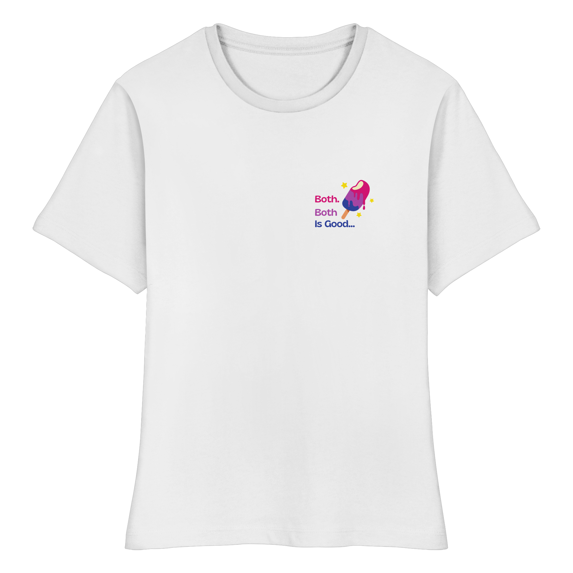Bi Pride: Both is Good - Fitted Ladies Organic Shirt