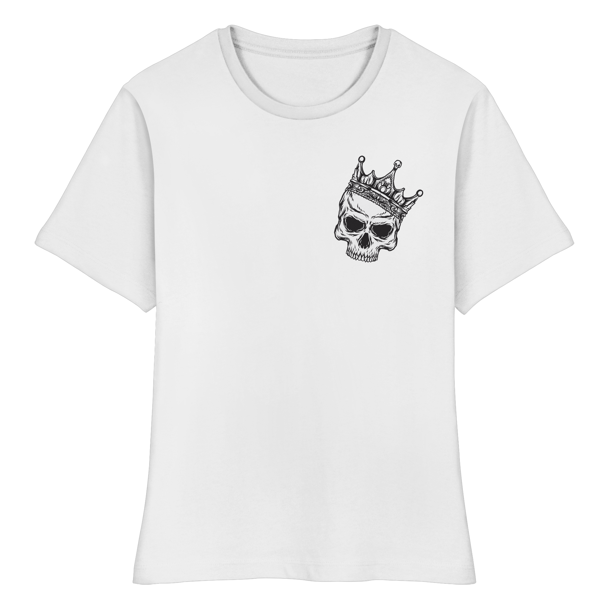 Eat the Rich "Skull Edition" Backprint - Fitted Ladies Organic Shirt