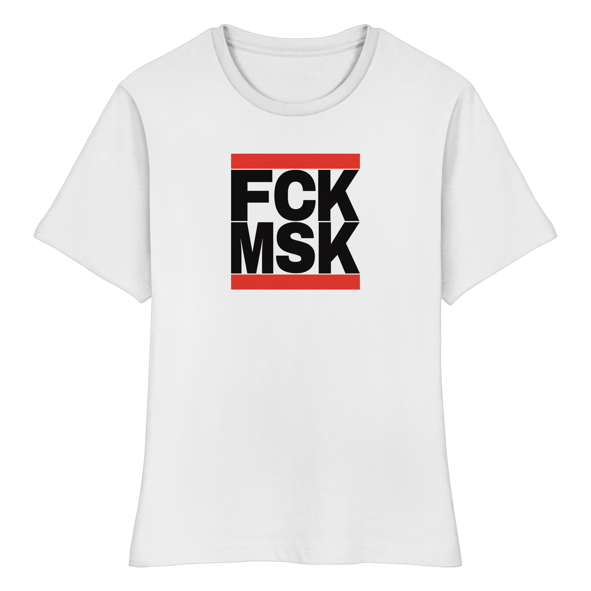 FCK MSK (schwarze Schrift) - Fitted Ladies Organic Shirt