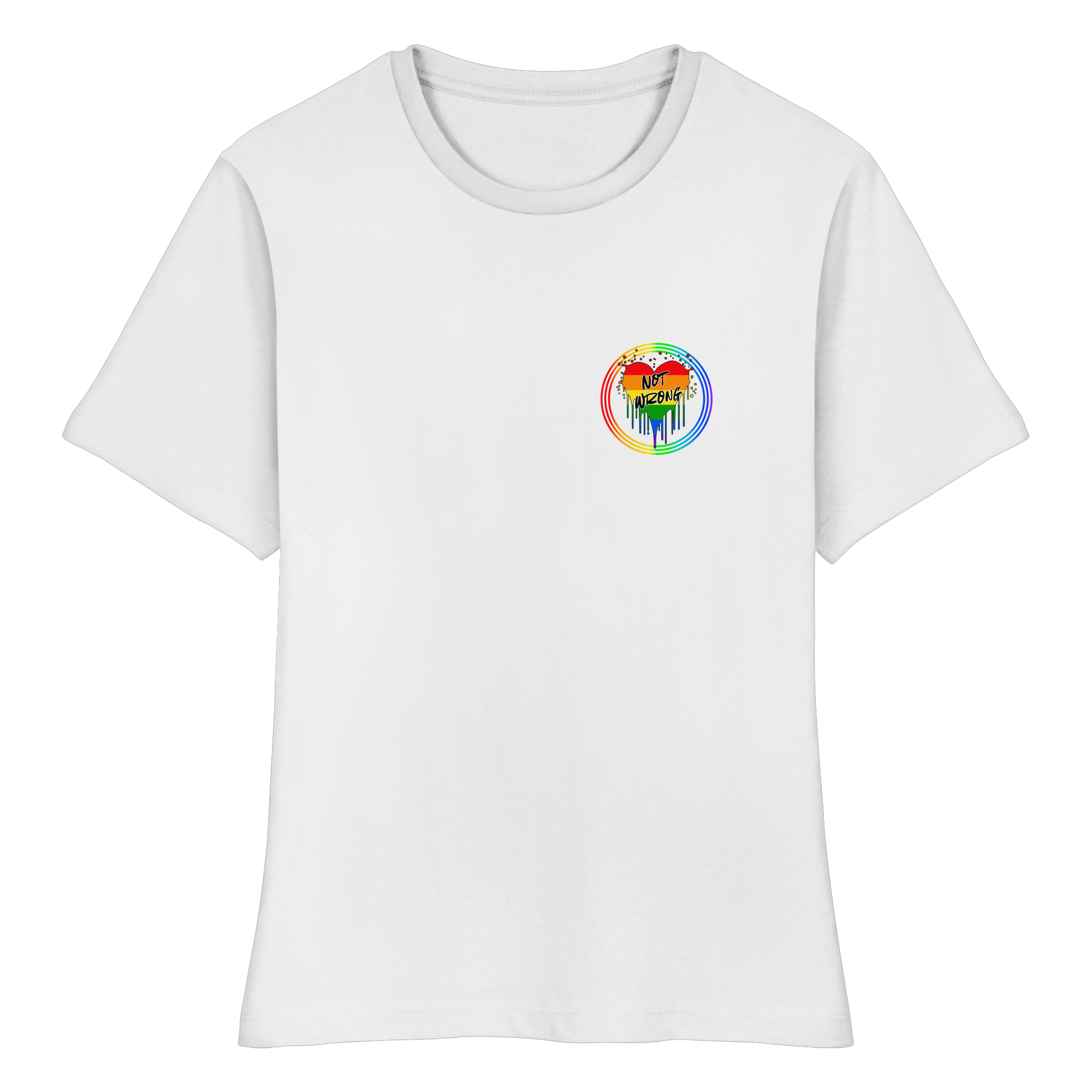 Queer Not Wrong "Regenbogenkreis Edition" - Fitted Ladies Organic Shirt